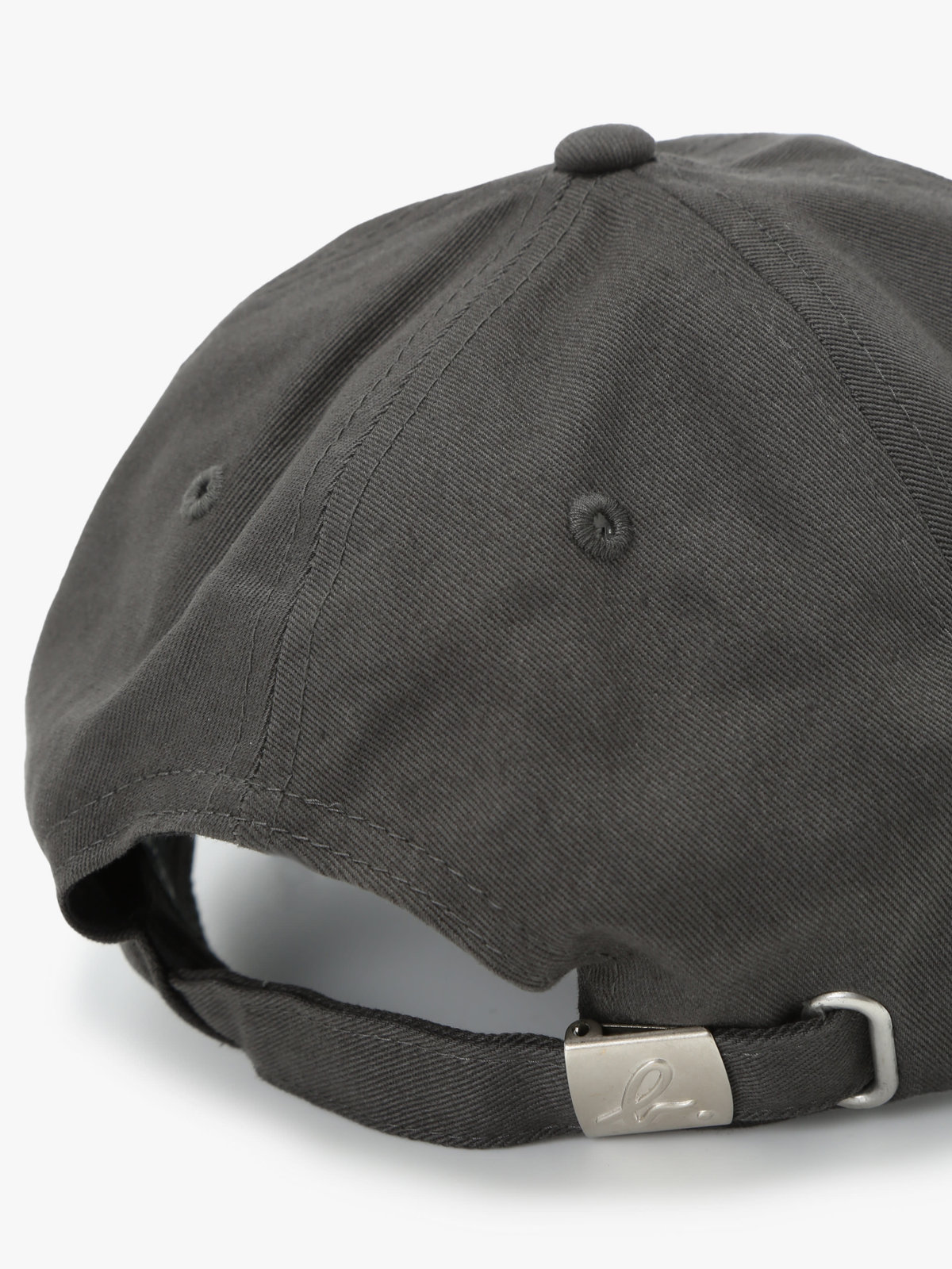 HOMME メンズ メンズ ロゴ刺繍 コットン キャップ グレー