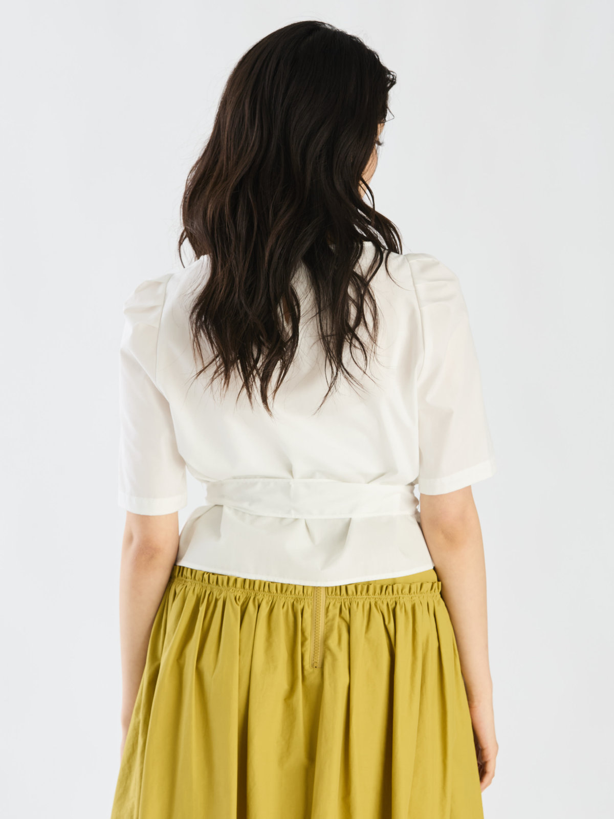 To b. by agnès b. 【Outlet】リボンブラウスプルオーバー オフホワイト