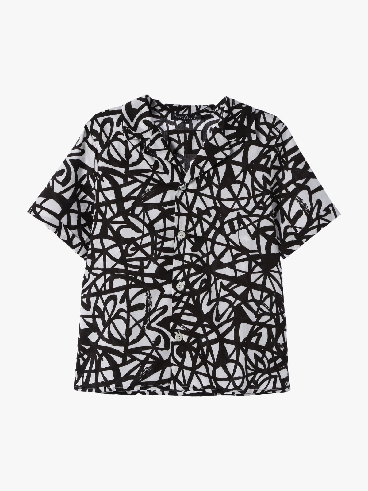 ENFANT ユニセックス IDP2 E CHEMISE キッズ ブラウス ブラック
