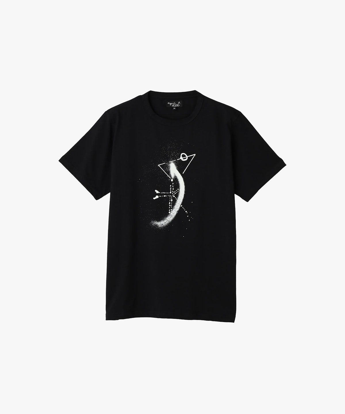FEMME ウィメンズ オーガニックコットン 半袖 アーティストTシャツ "Hiraku Suzuki" ブラック