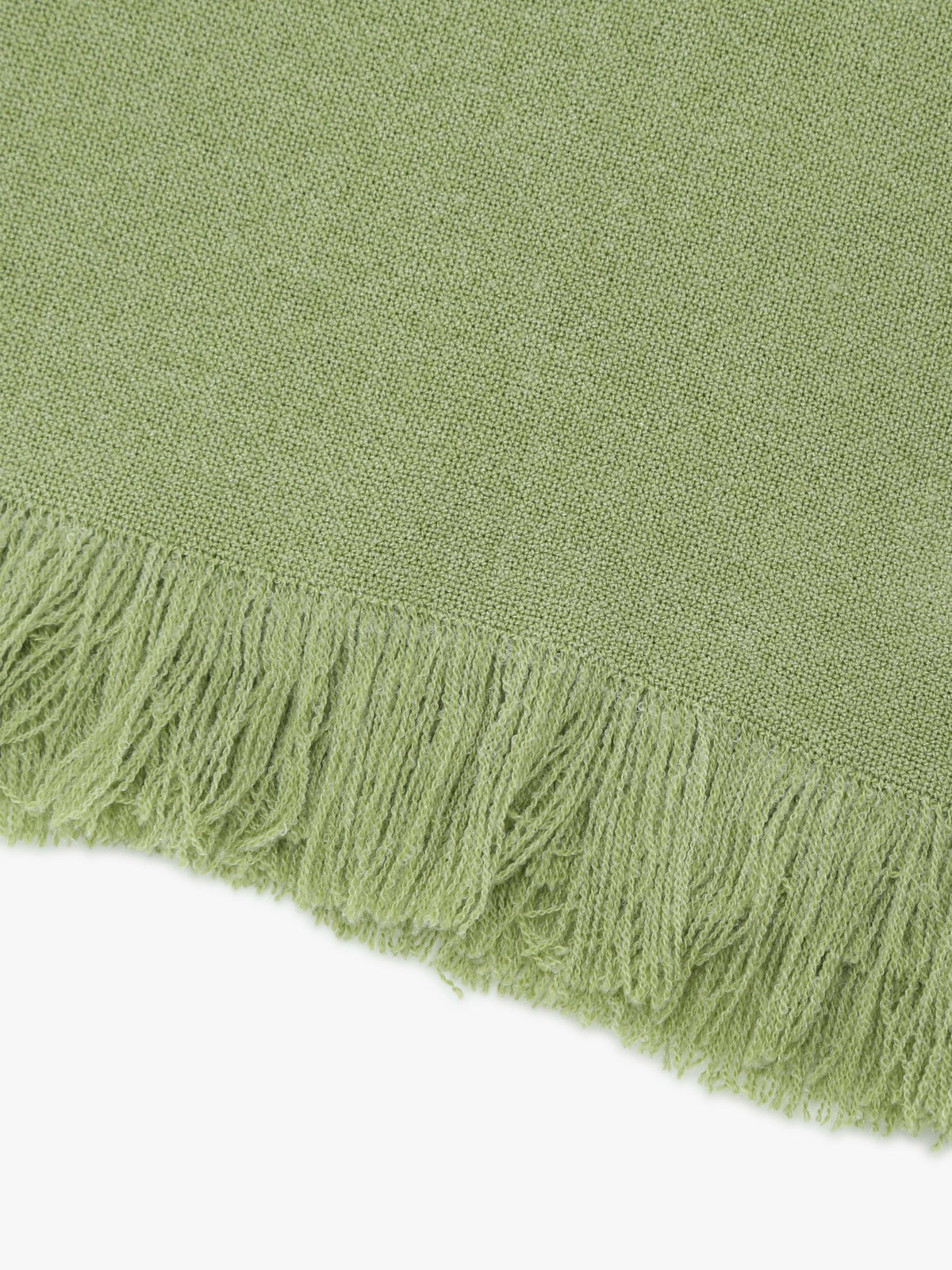 To b. by agnès b. 【Outlet】ロゴ刺繍 ライトウェーブストール グリーン