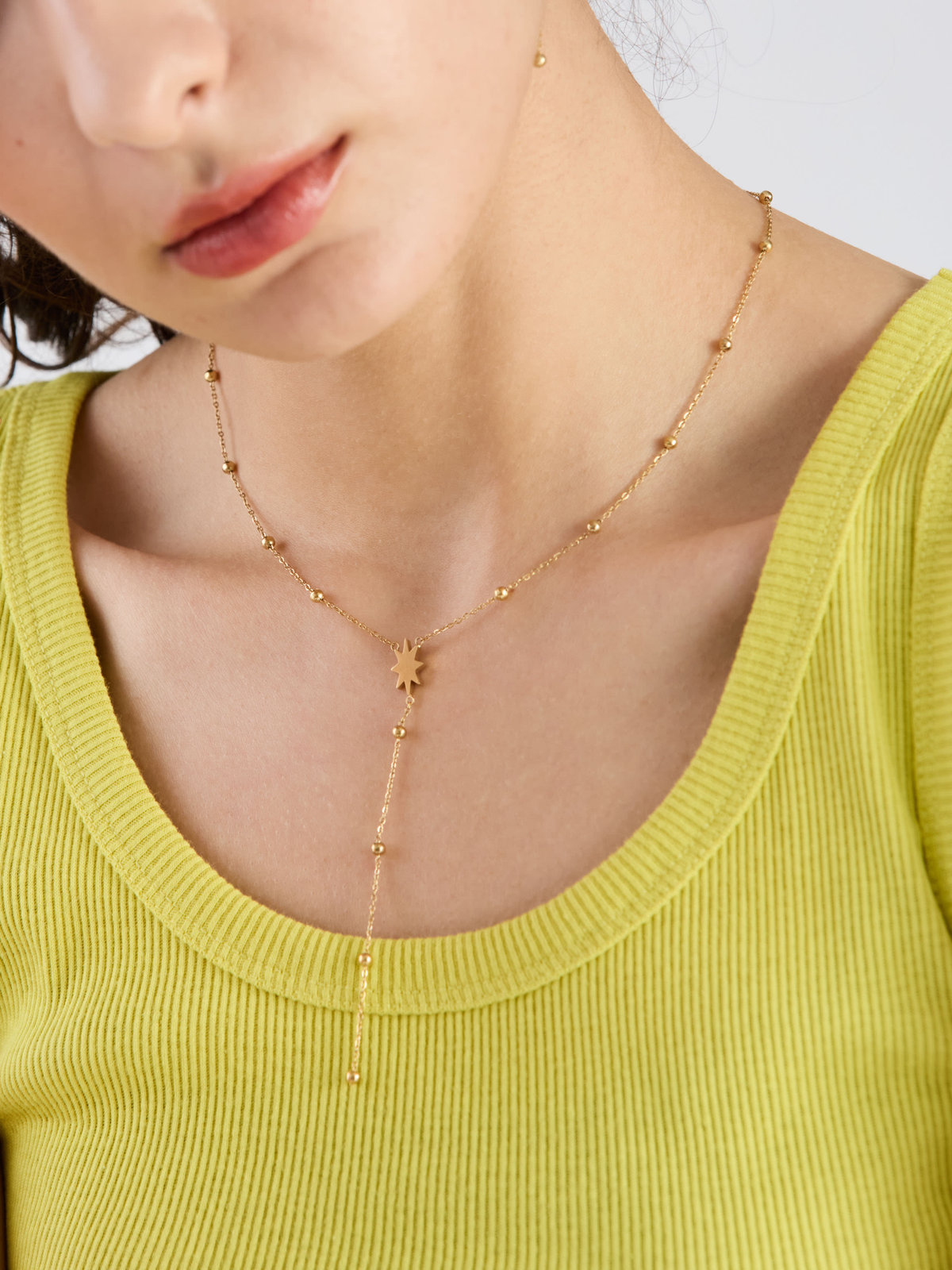 To b. by agnès b. スター ネックレス ゴールド