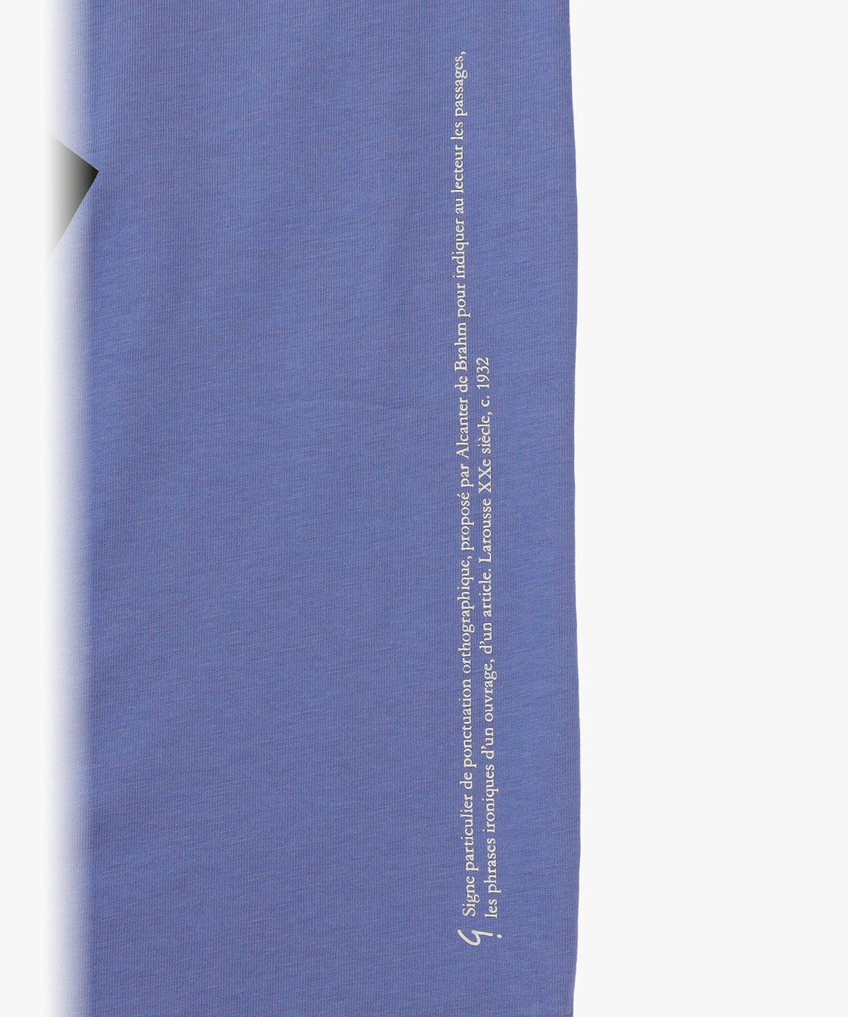 HOMME メンズ メンズ アイコニック プリント コットン 半袖 Tシャツ "Point d'Ironie" ブルー