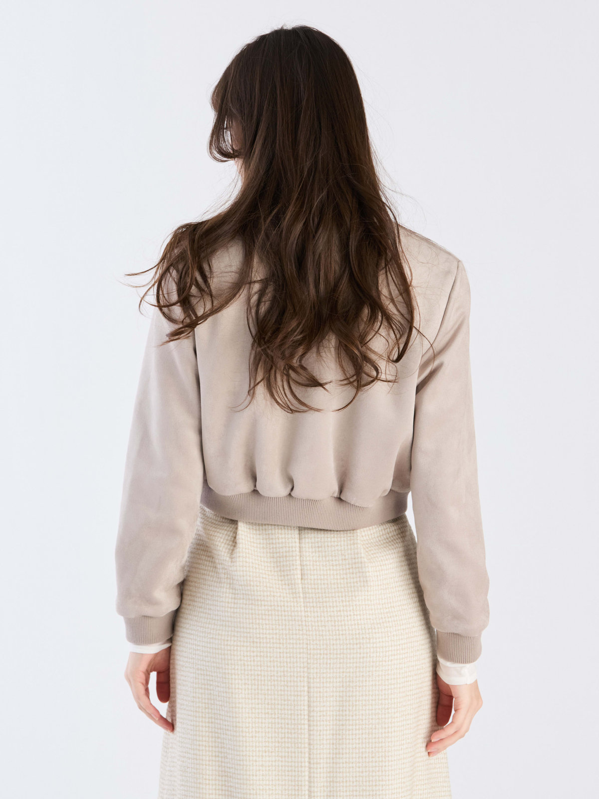 To b. by agnès b. 【Outlet】スエードライクブルゾン グレー系その他