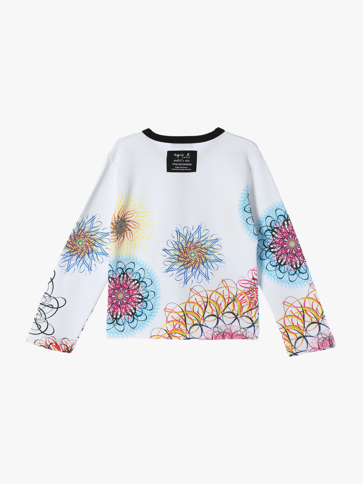 ENFANT ユニセックス 【Outlet】NU66 E CARDIGAN キッズ アーティスト ジップカーディガン Ryan McGinness マルチ