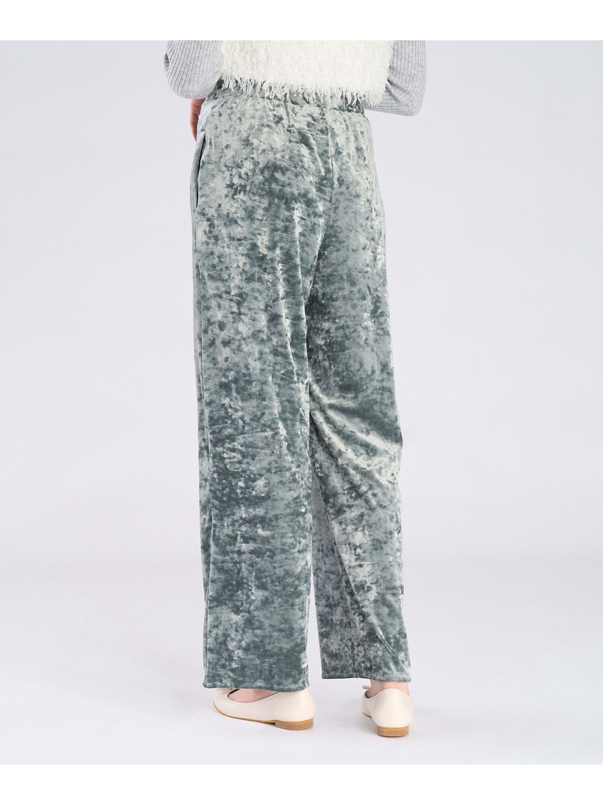 To b. by agnès b. 【Outlet】ベロア ジャージー パンツ グリーン系その他