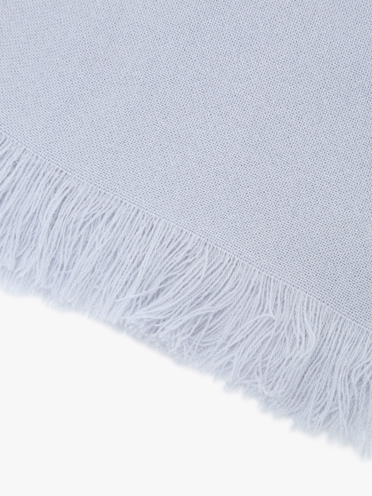 To b. by agnès b. 【Outlet】ロゴ刺繍 ライトウェーブストール グレー