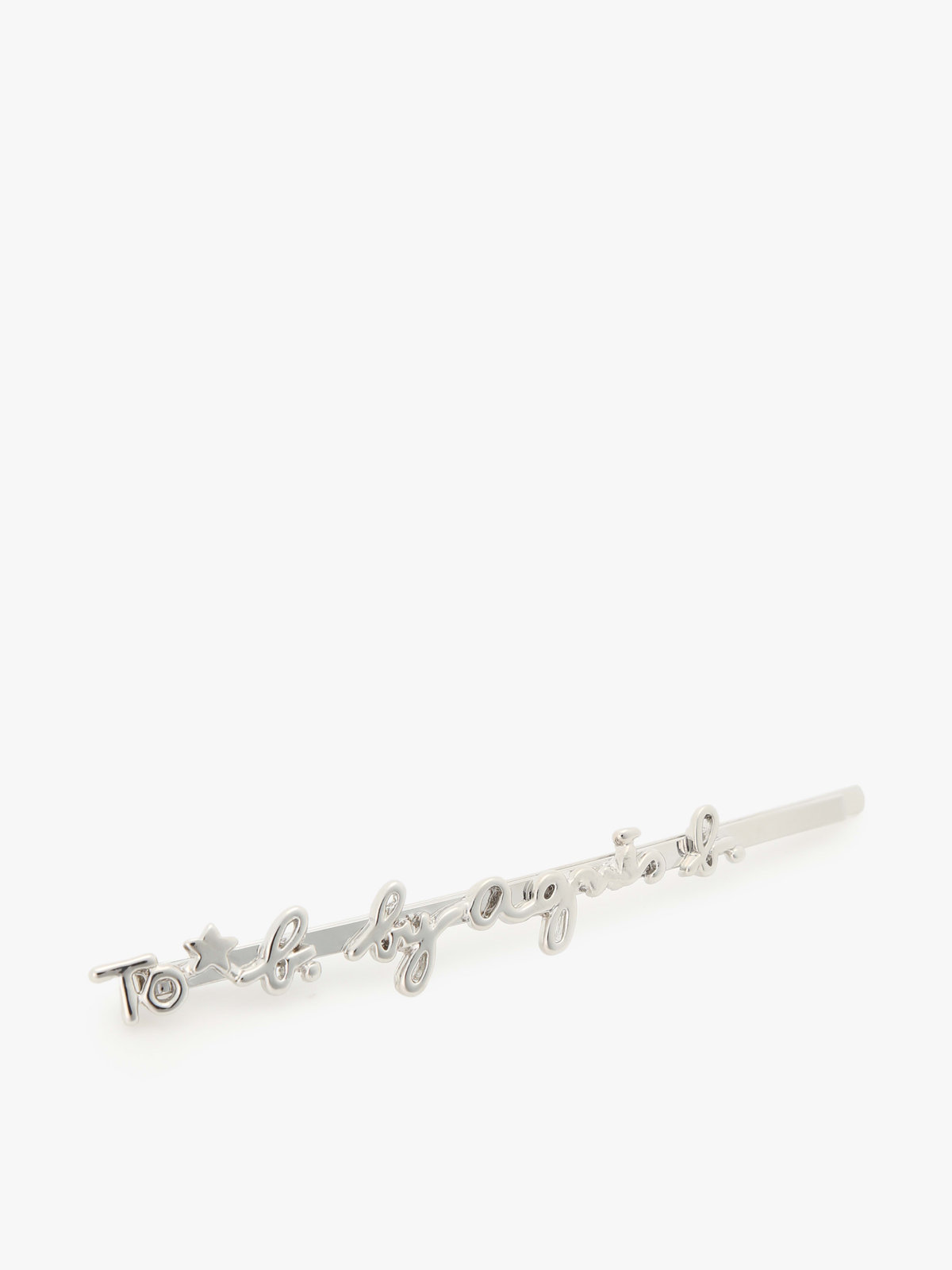 To b. by agnès b. ロゴ ヘアピン グレー