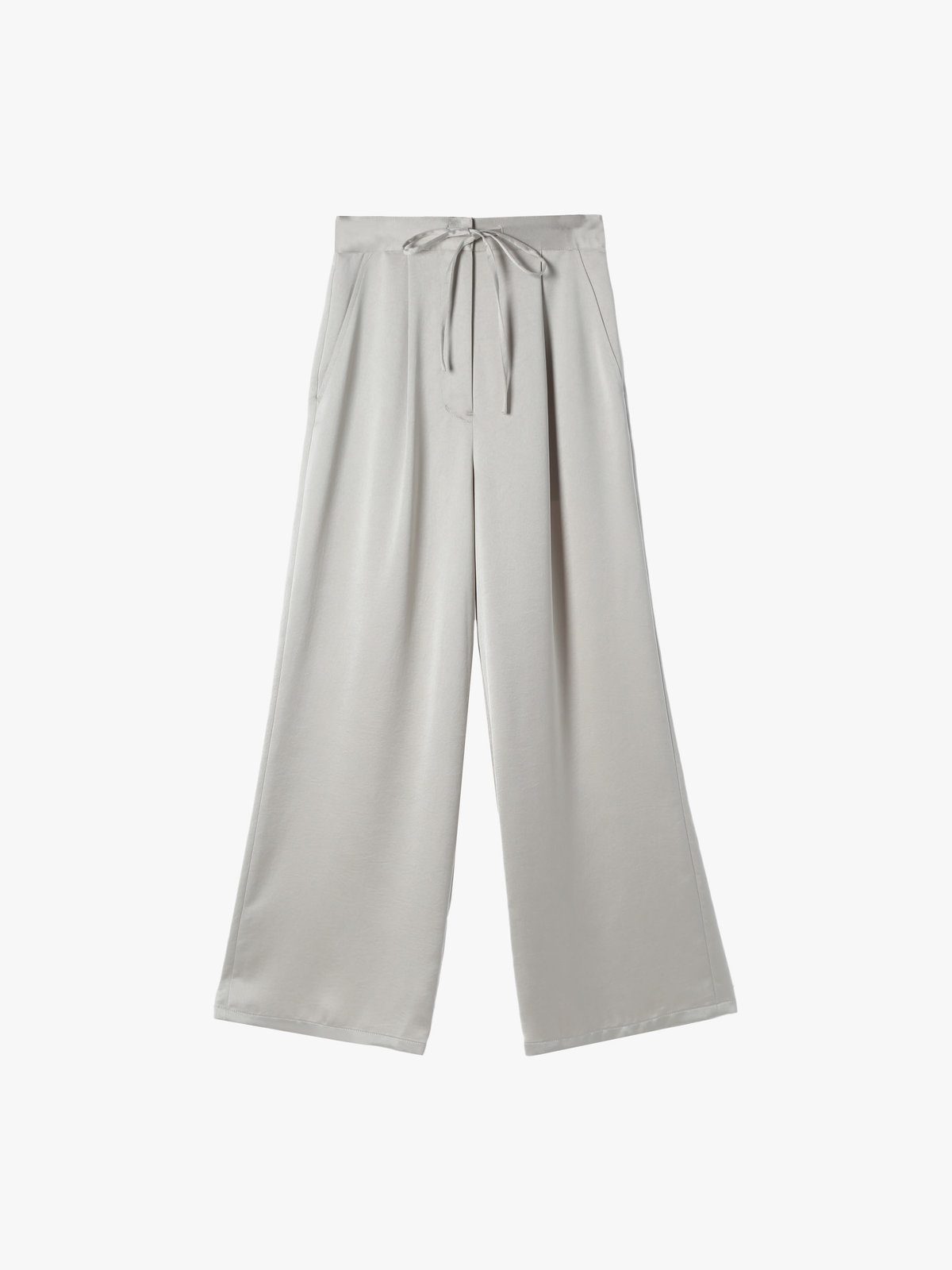 To b. by agnès b. 【Outlet】サテンパンツ ホワイト