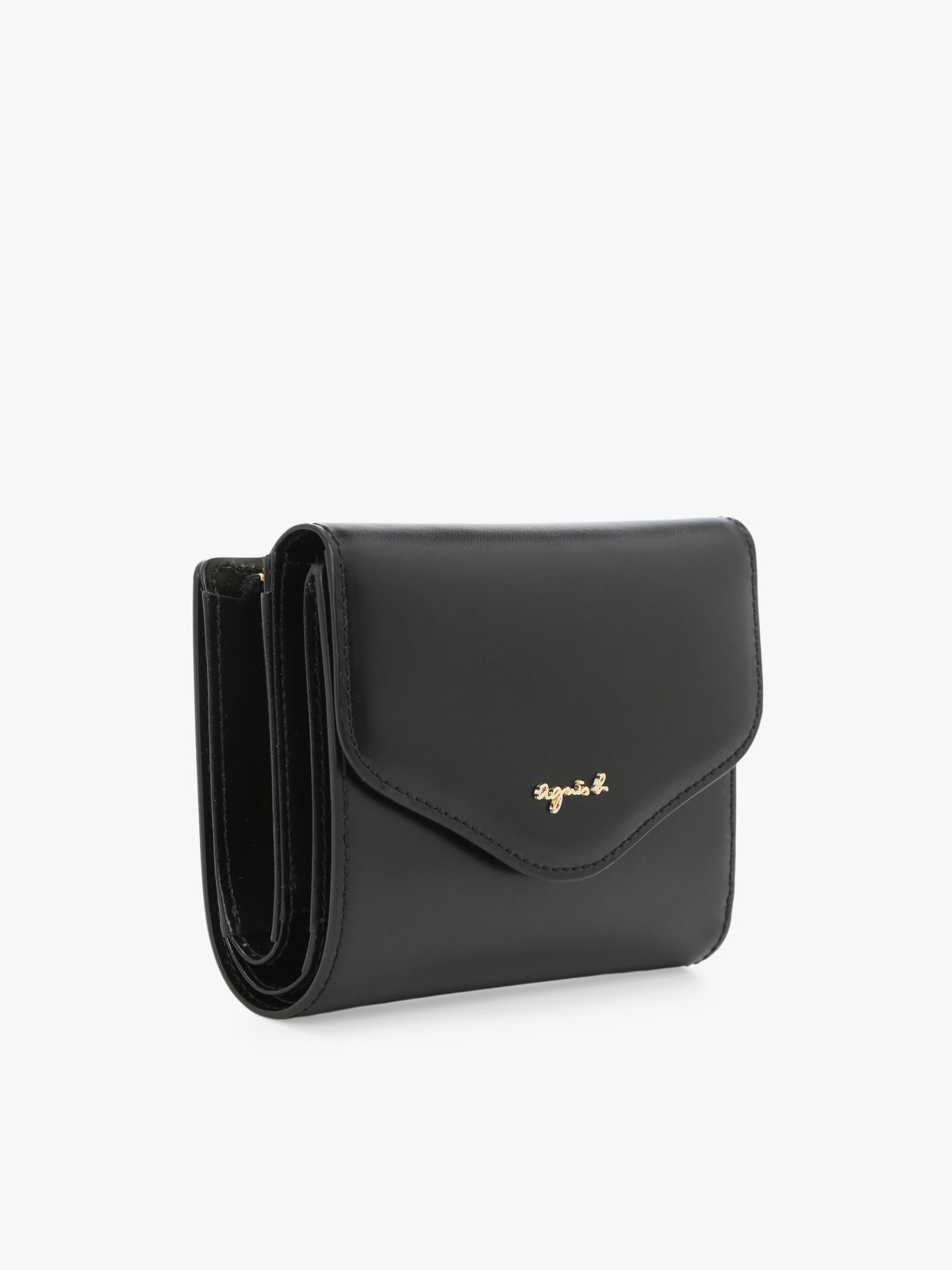 VOYAGE ウィメンズ バッグ＆ウォレット レザー 三つ折り ウォレット ”ava” TAW02A-01 ブラック