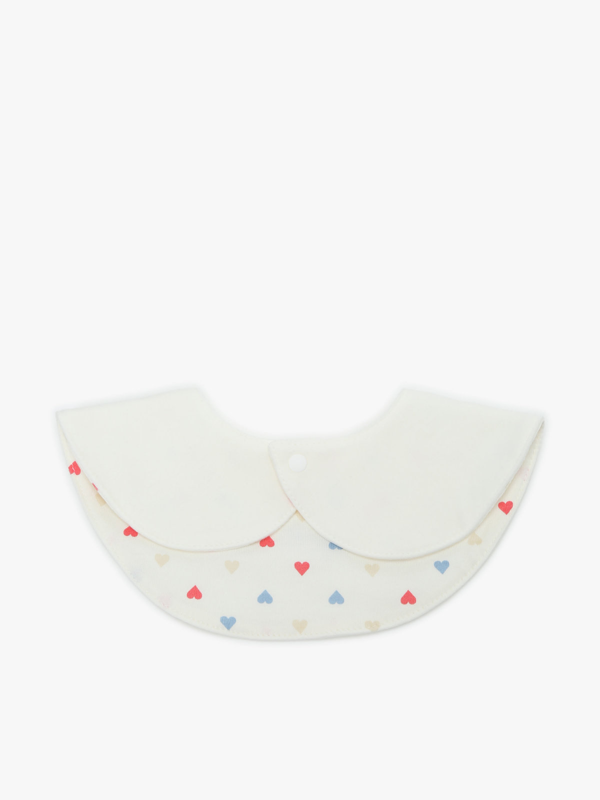 ENFANT ベビー ベビー ロゴ 刺繍 マルチカラー コットン リバーシブル スタイ ホワイト