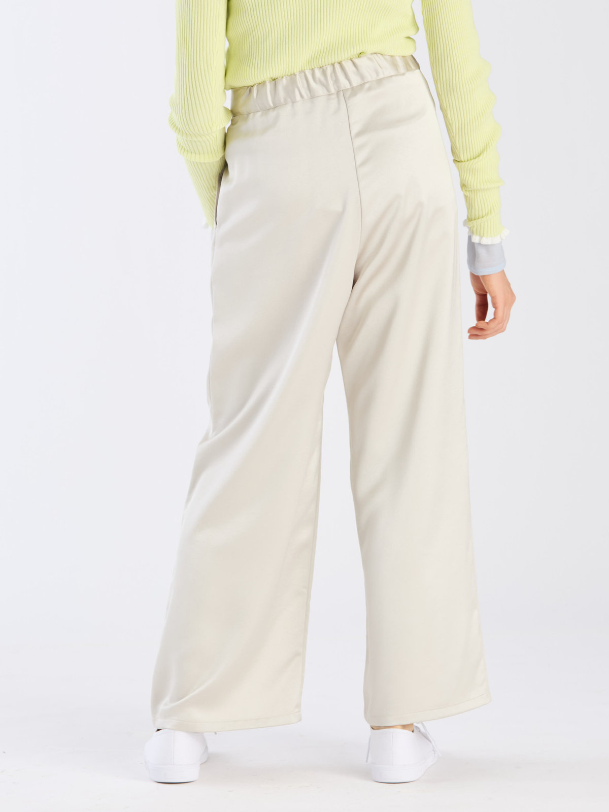 To b. by agnès b. 【Outlet】サテンパンツ ホワイト