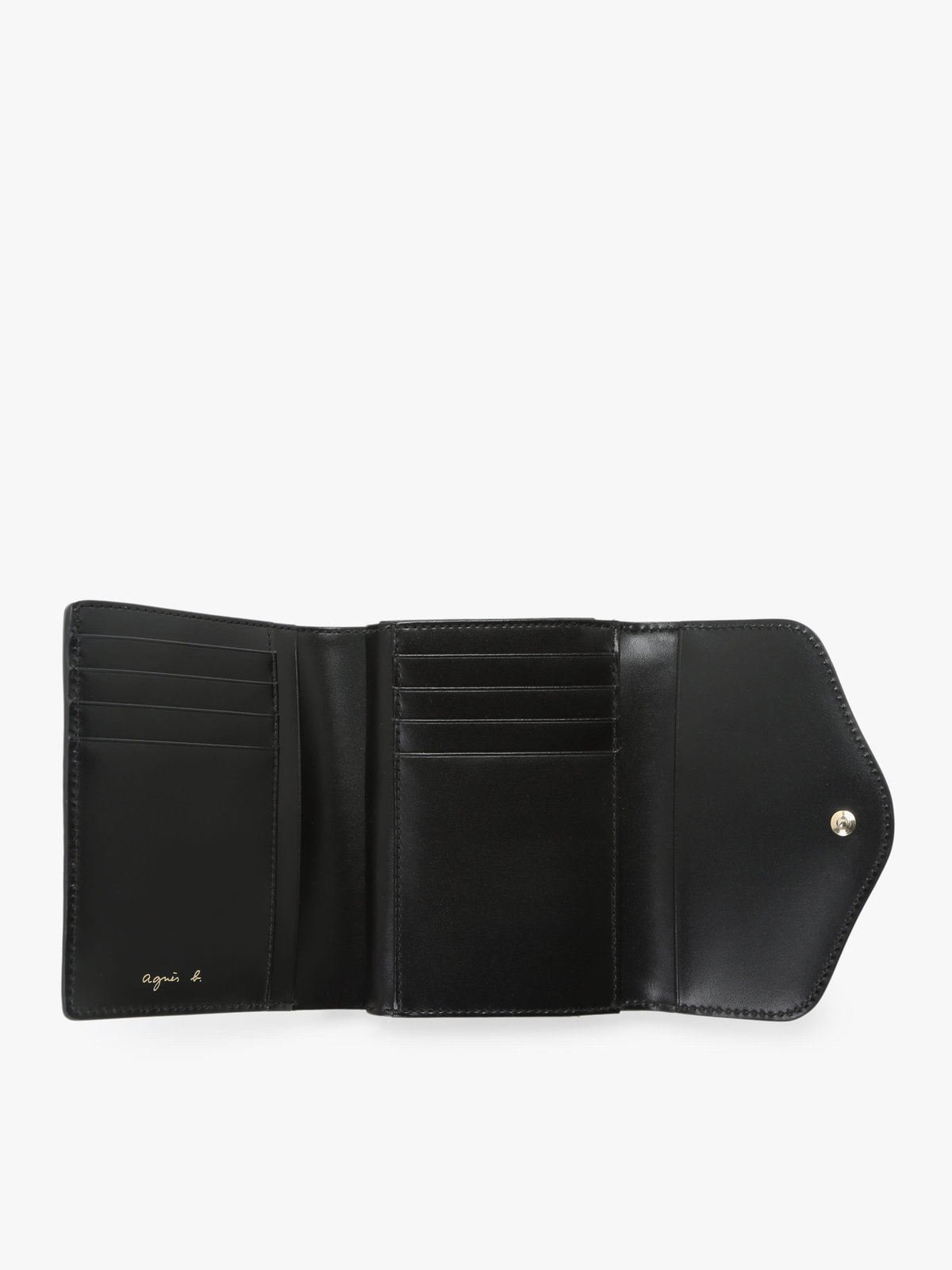 VOYAGE ウィメンズ バッグ＆ウォレット レザー 三つ折り ウォレット ”ava” TAW02A-01 ブラック