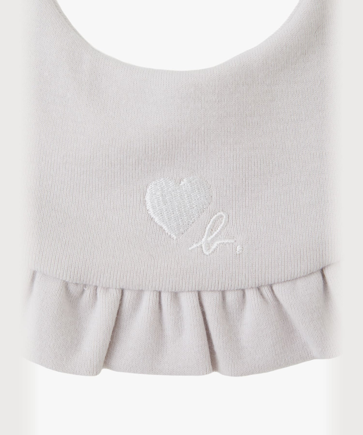 ENFANT ベビー ベビー "b." ロゴ コットン スタイ Heart グレー