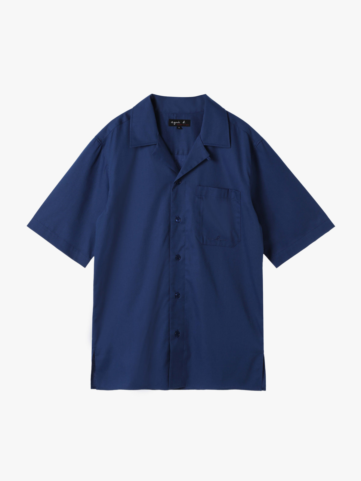 HOMME メンズ 【Outlet】メンズ ”Willie”ロゴ 刺繍 オープンカラー 半袖 シャツ ”Magnum” ブルー系その他