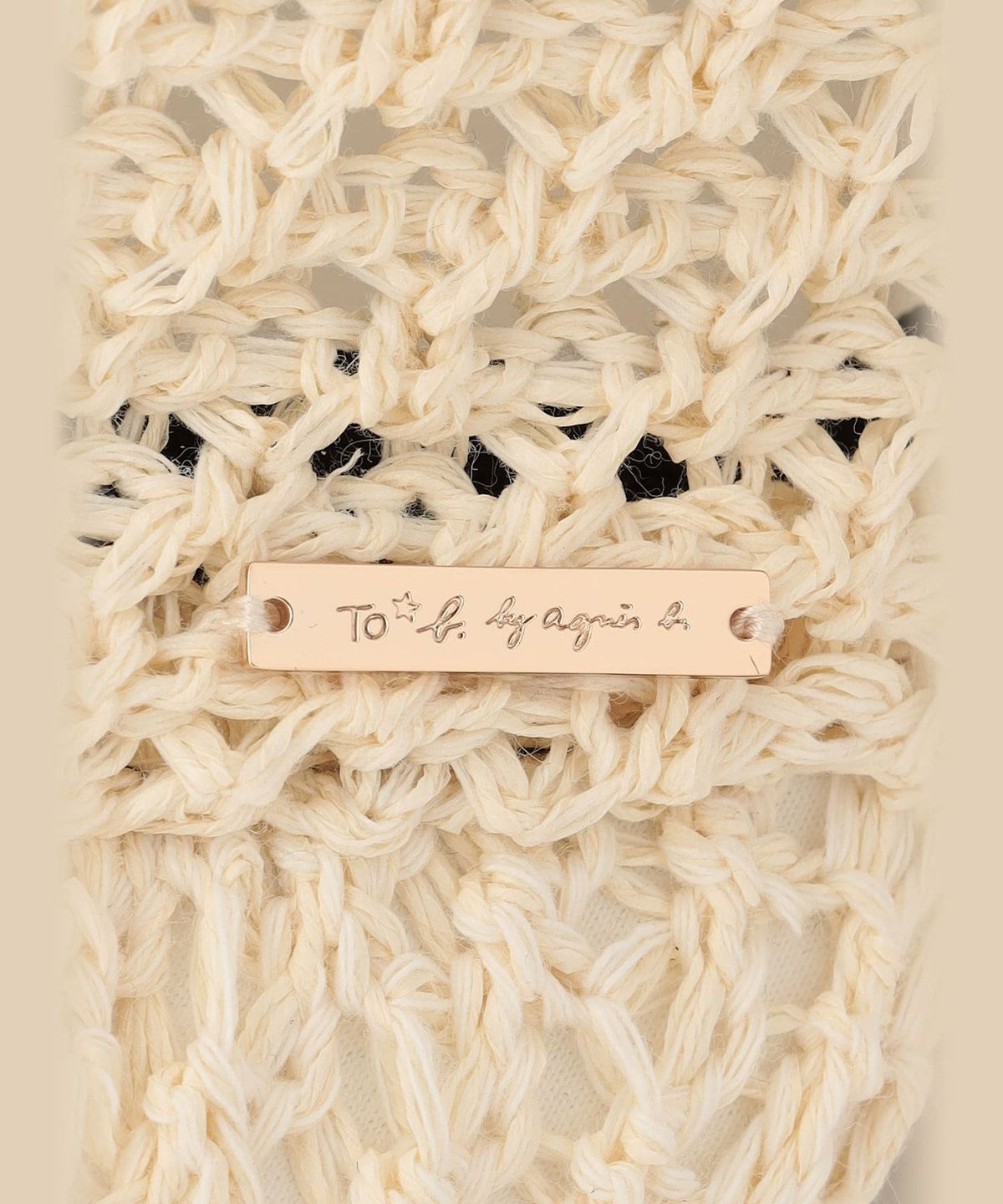 To b. by agnès b. サマー キャップ アイボリー