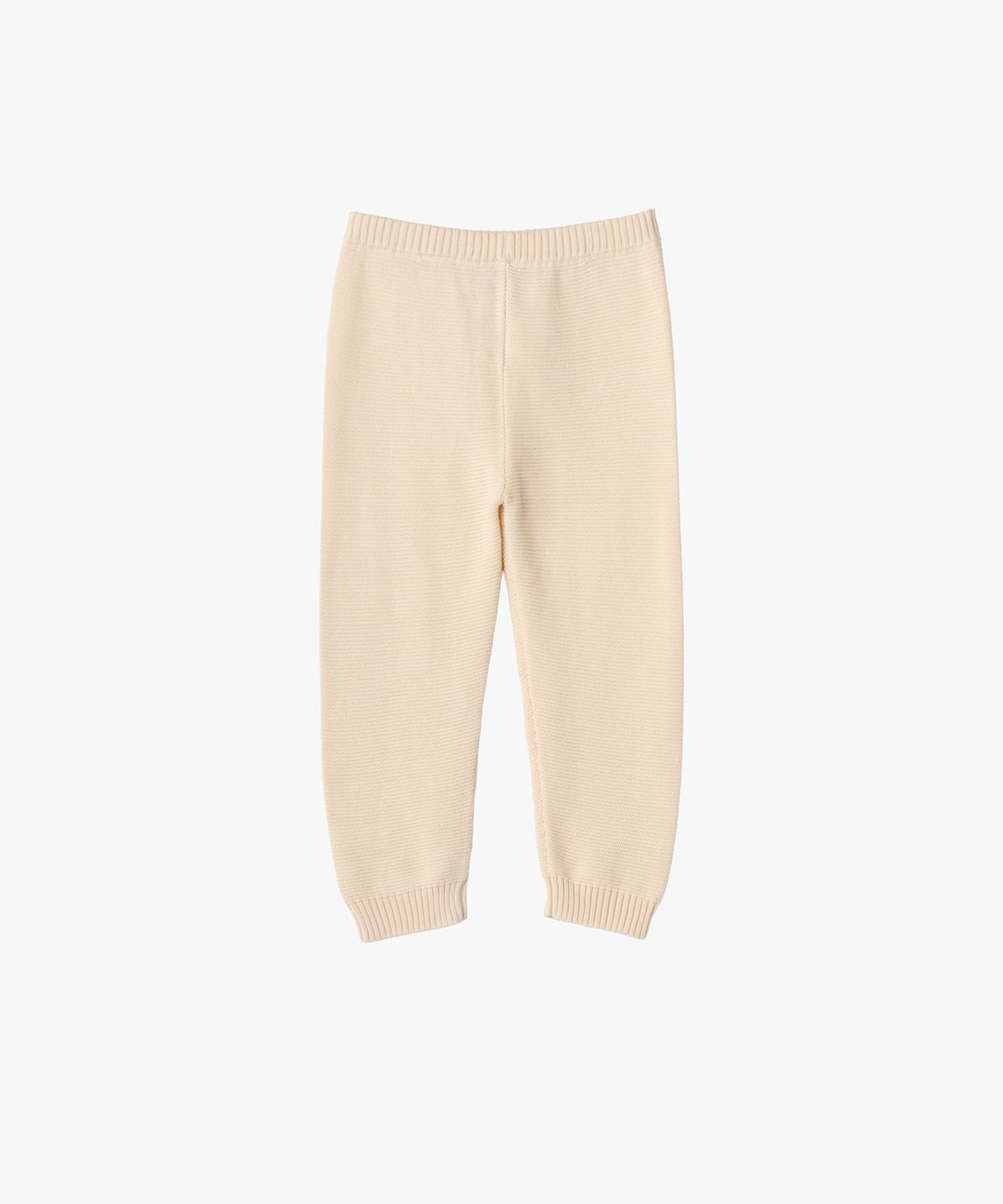 ENFANT ベビー ベビー "b." ロゴ コットン フルレングス パンツ ホワイト