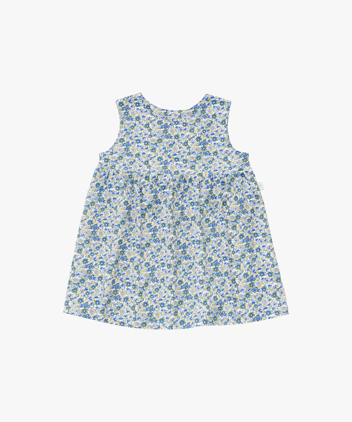 ENFANT ベビー ベビー フラワープリント コットン ノースリーブ ワンピース ブルー系その他