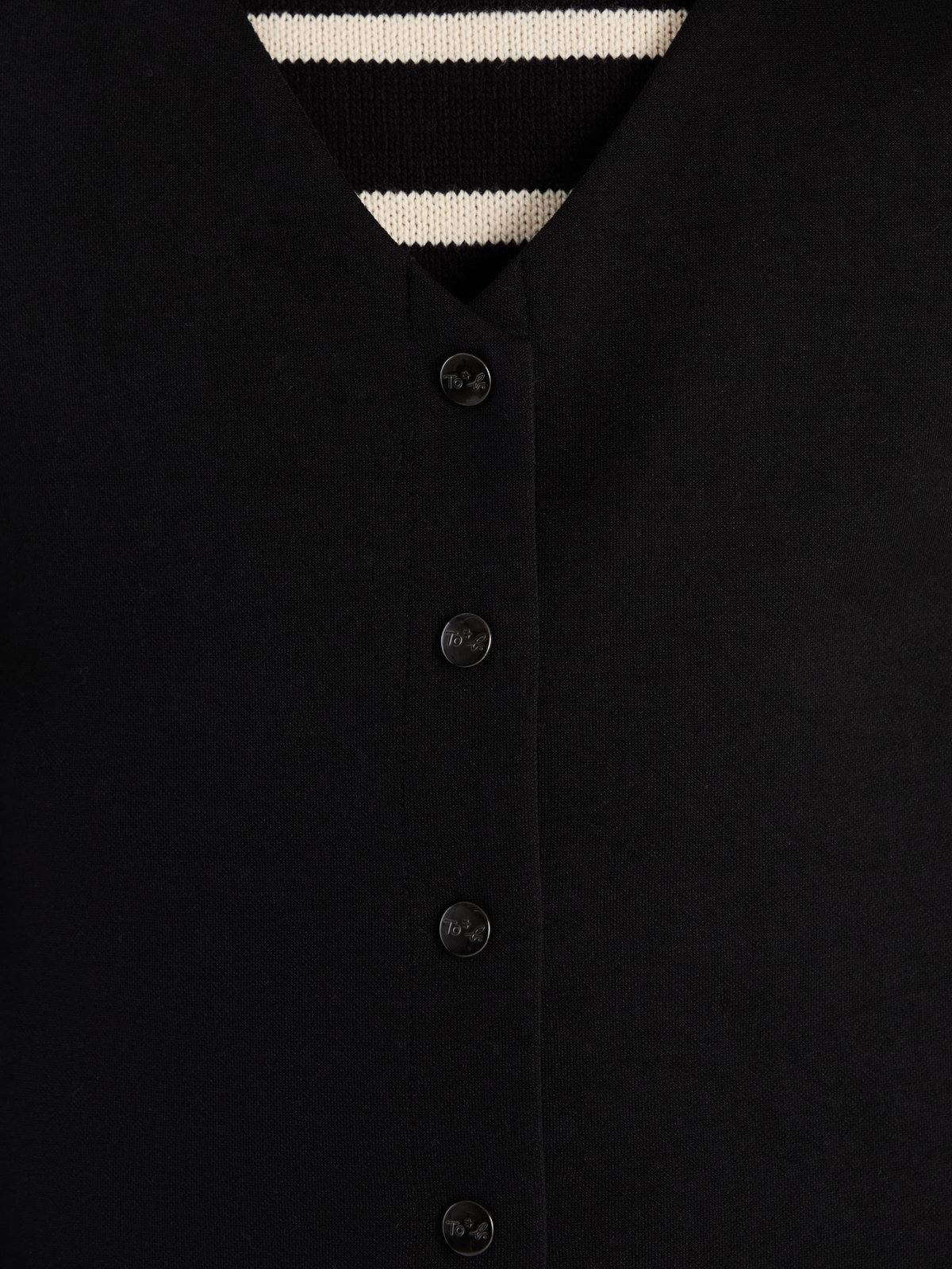 To b. by agnès b. 【Outlet】ポンチジャンパードレス ブラック