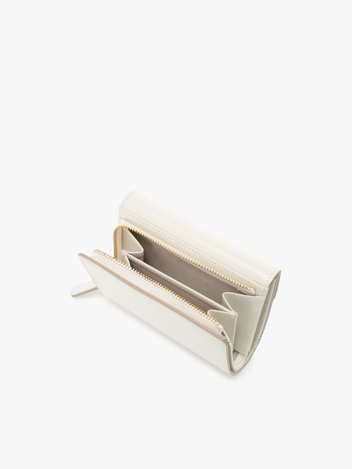 VOYAGE ウィメンズ バッグ＆ウォレット レザー 三つ折り ウォレット ”ava” TAW02A-01 ホワイト系その他