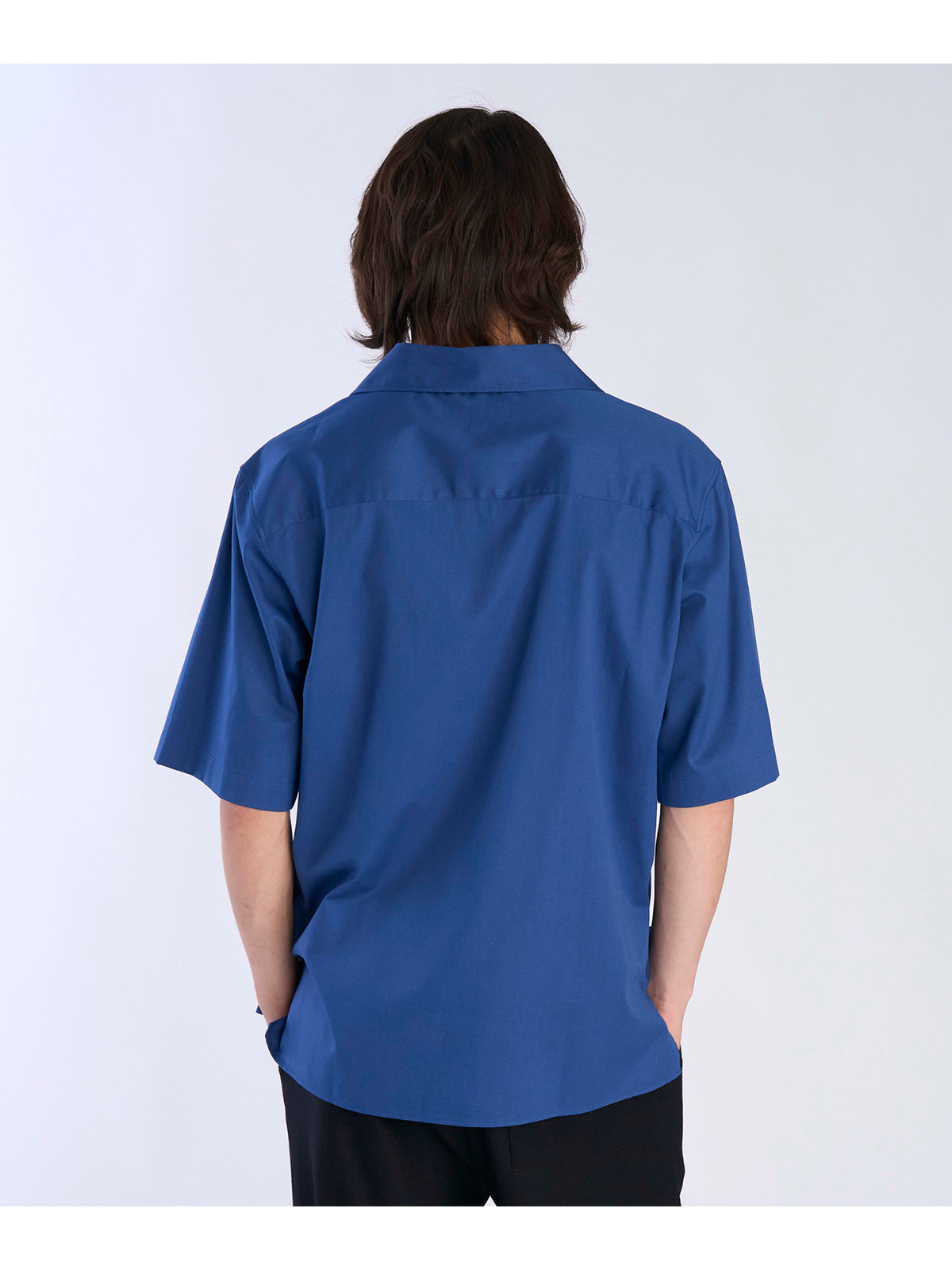 HOMME メンズ 【Outlet】メンズ ”Willie”ロゴ 刺繍 オープンカラー 半袖 シャツ ”Magnum” ブルー系その他