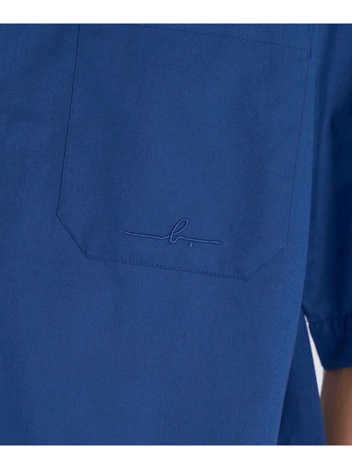 HOMME メンズ 【Outlet】メンズ ”Willie”ロゴ 刺繍 オープンカラー 半袖 シャツ ”Magnum” ブルー系その他