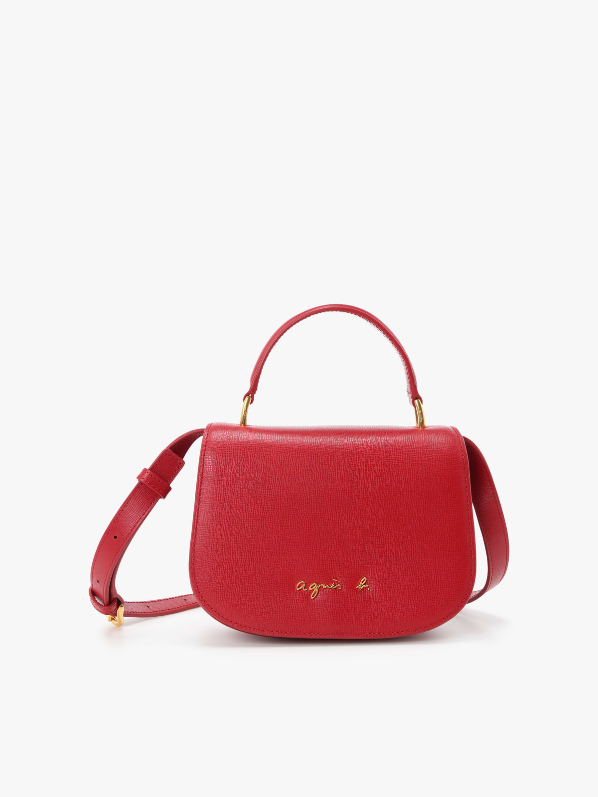 VOYAGE ウィメンズ バッグ＆ウォレット 【by R 限定品】agnes b. レザー 2way ショルダーバッグ "City" ZAS02-01 レッド