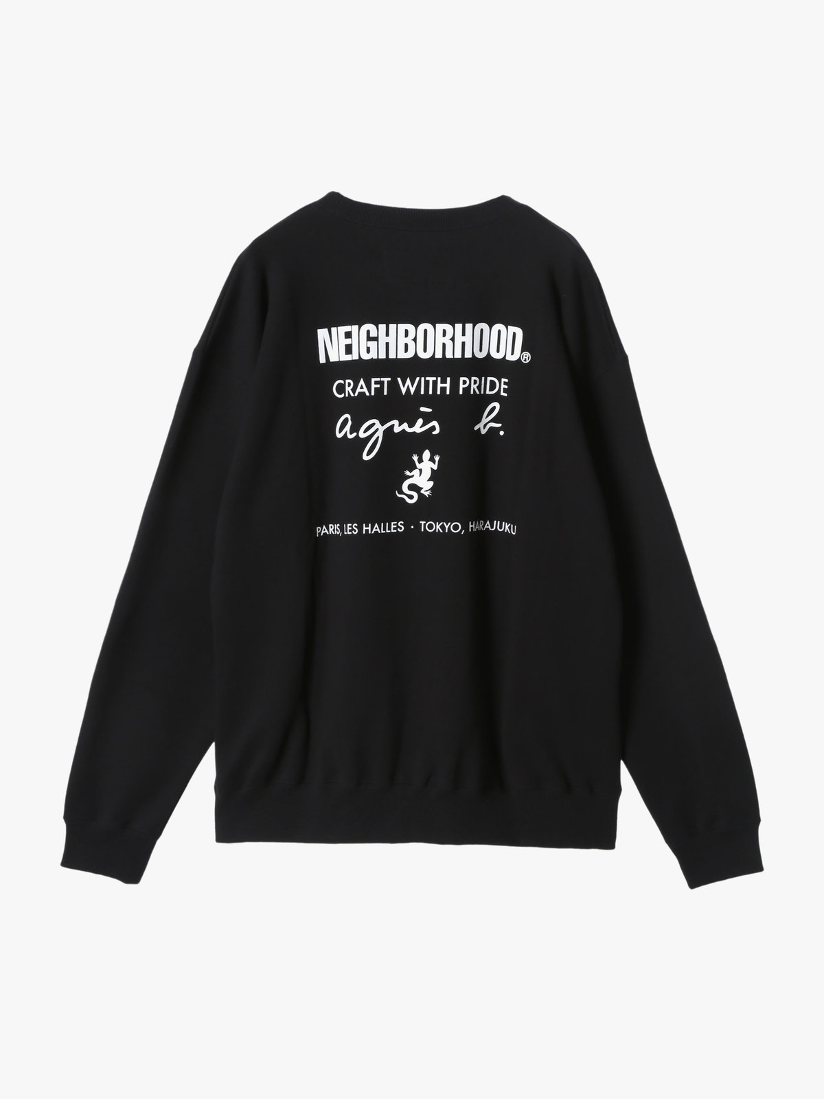 HOMME メンズ agnes b. x NH スウェットシャツ ブラック