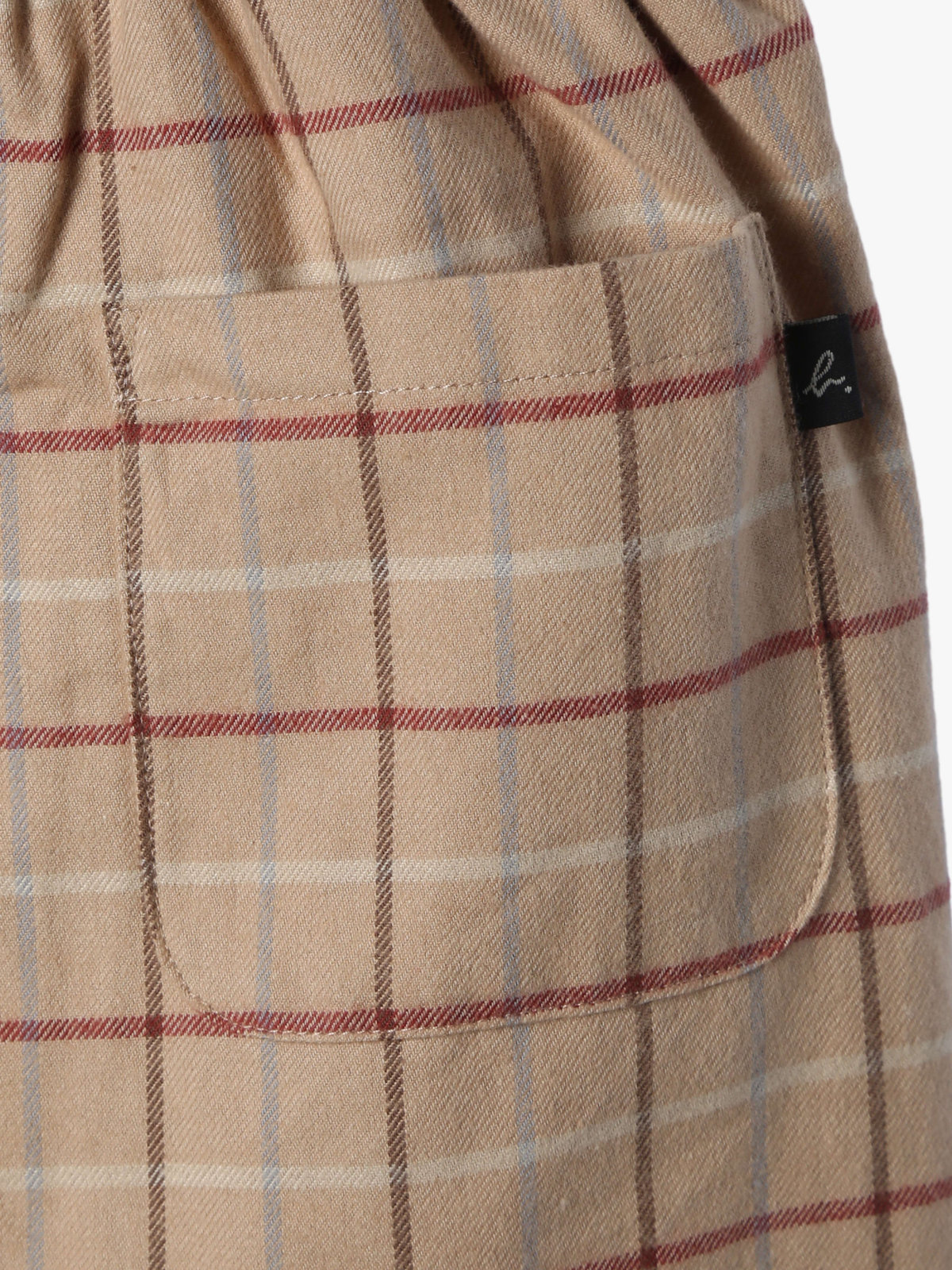 ENFANT ガールズ 【Outlet】キッズ チェック コットン フレア ワンピース ベージュ