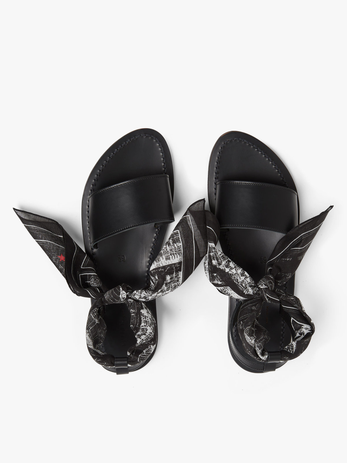 FEMME ウィメンズ 【Outlet】agnes b. × K.Jacques レザー サンダル ”Promethee” ブラック