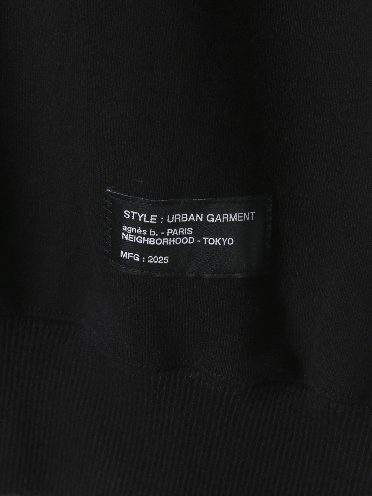 HOMME メンズ agnes b. x NH スウェットシャツ ブラック