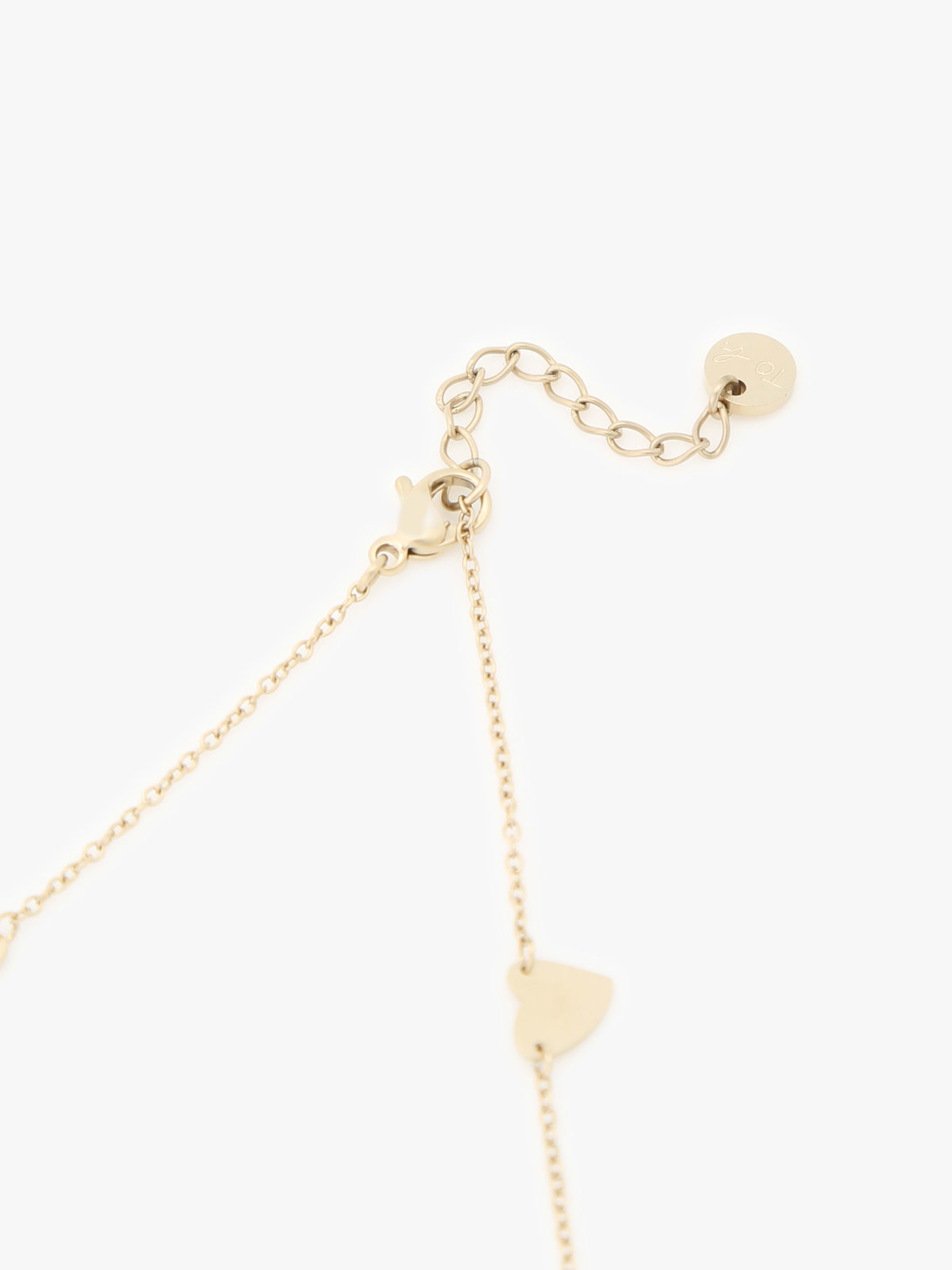 To b. by agnès b. 【Outlet】ハートネックレス ゴールド
