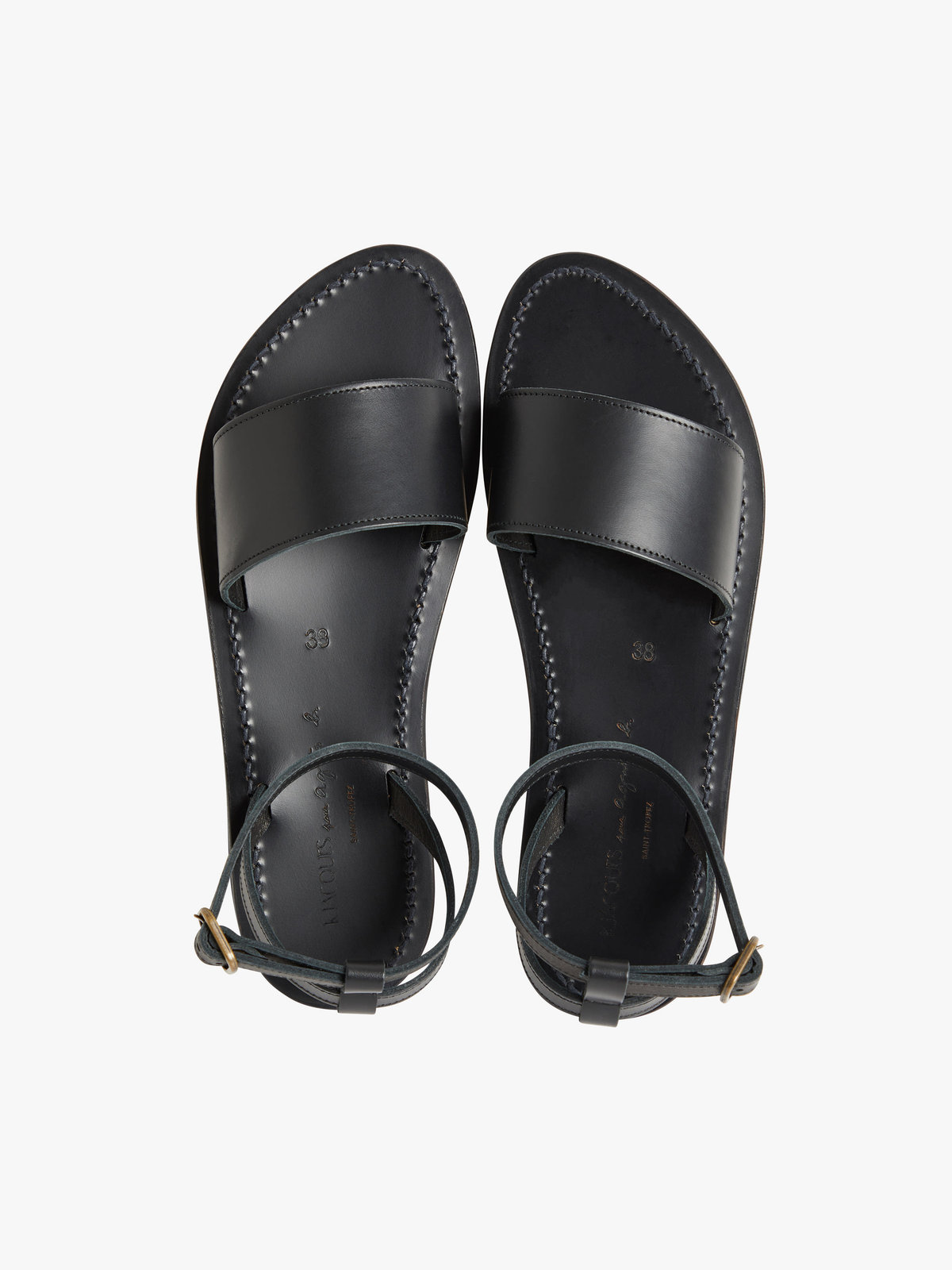 FEMME ウィメンズ 【Outlet】agnes b. × K.Jacques レザー サンダル ”Promethee” ブラック