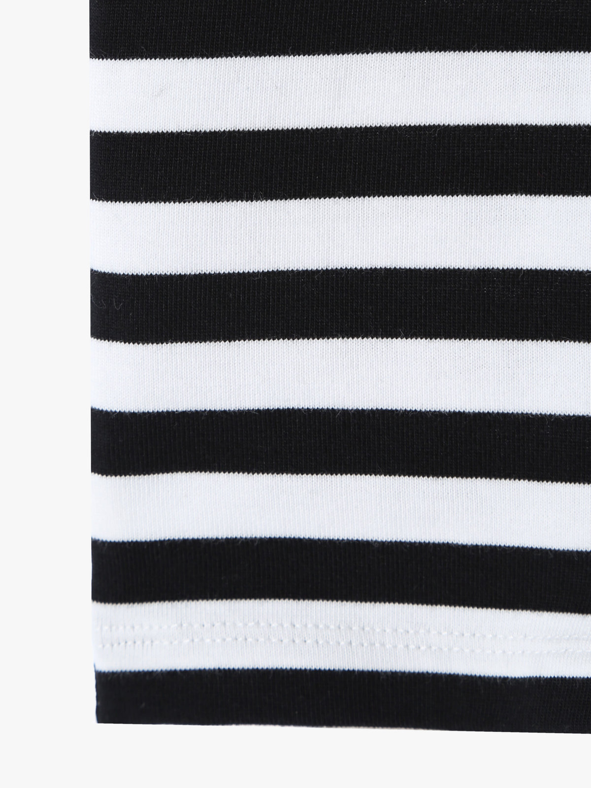 ENFANT ベビー ベビー 細ボーダー コットン ノースリーブ コンビネゾン ホワイト×ブラック