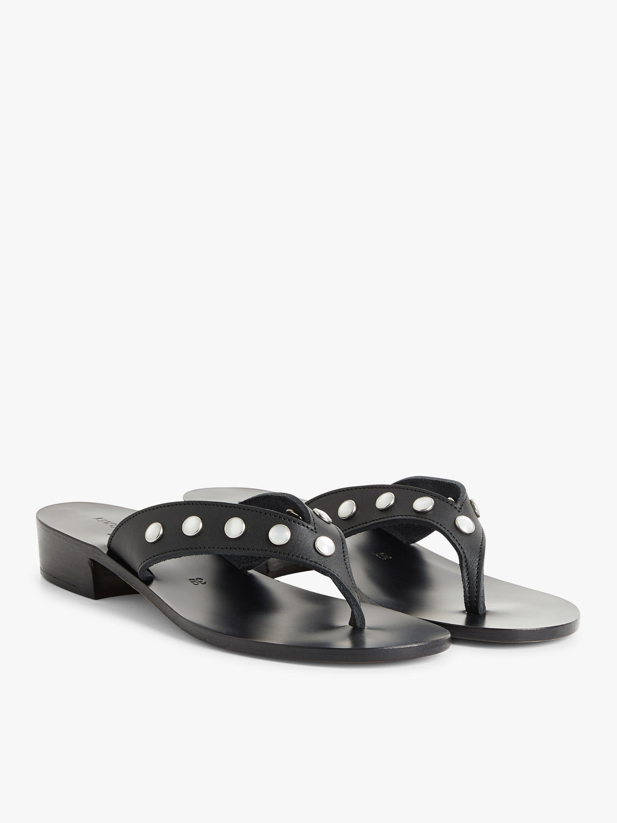 FEMME ウィメンズ 【Outlet】agnes b. × K.Jacques レザー サンダル ”Java” ブラック