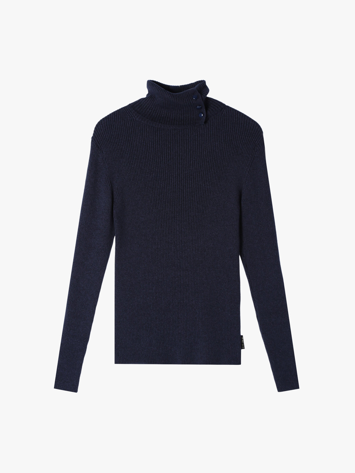 To b. by agnès b. タートルネック ニット プルオーバー ネイビー