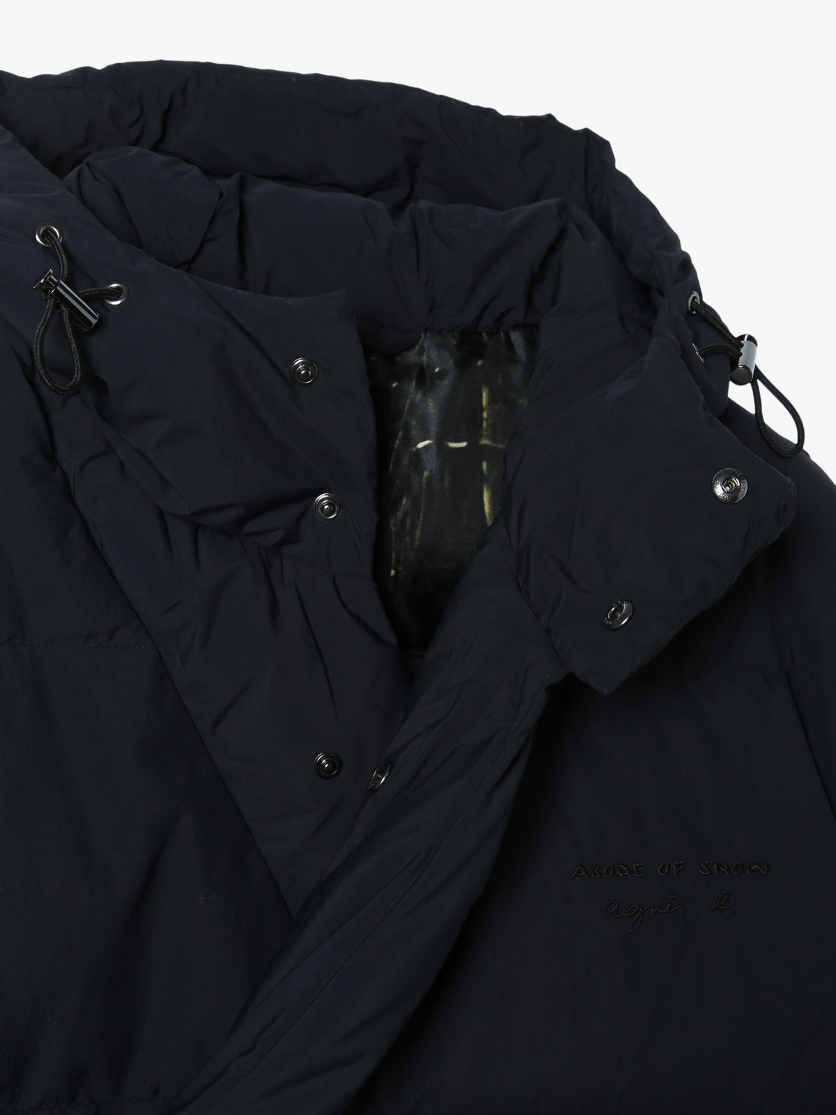 FEMME ウィメンズ agnes b. x ABODE OF SNOW “Mila 2.0 Down Jacket“ ブラック