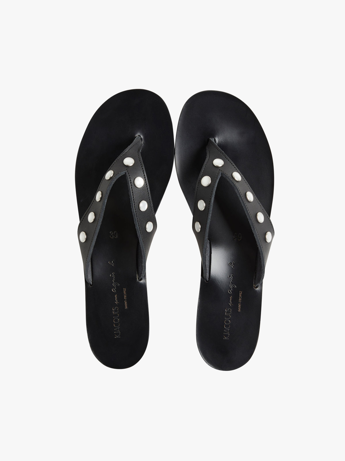 FEMME ウィメンズ 【Outlet】agnes b. × K.Jacques レザー サンダル ”Java” ブラック