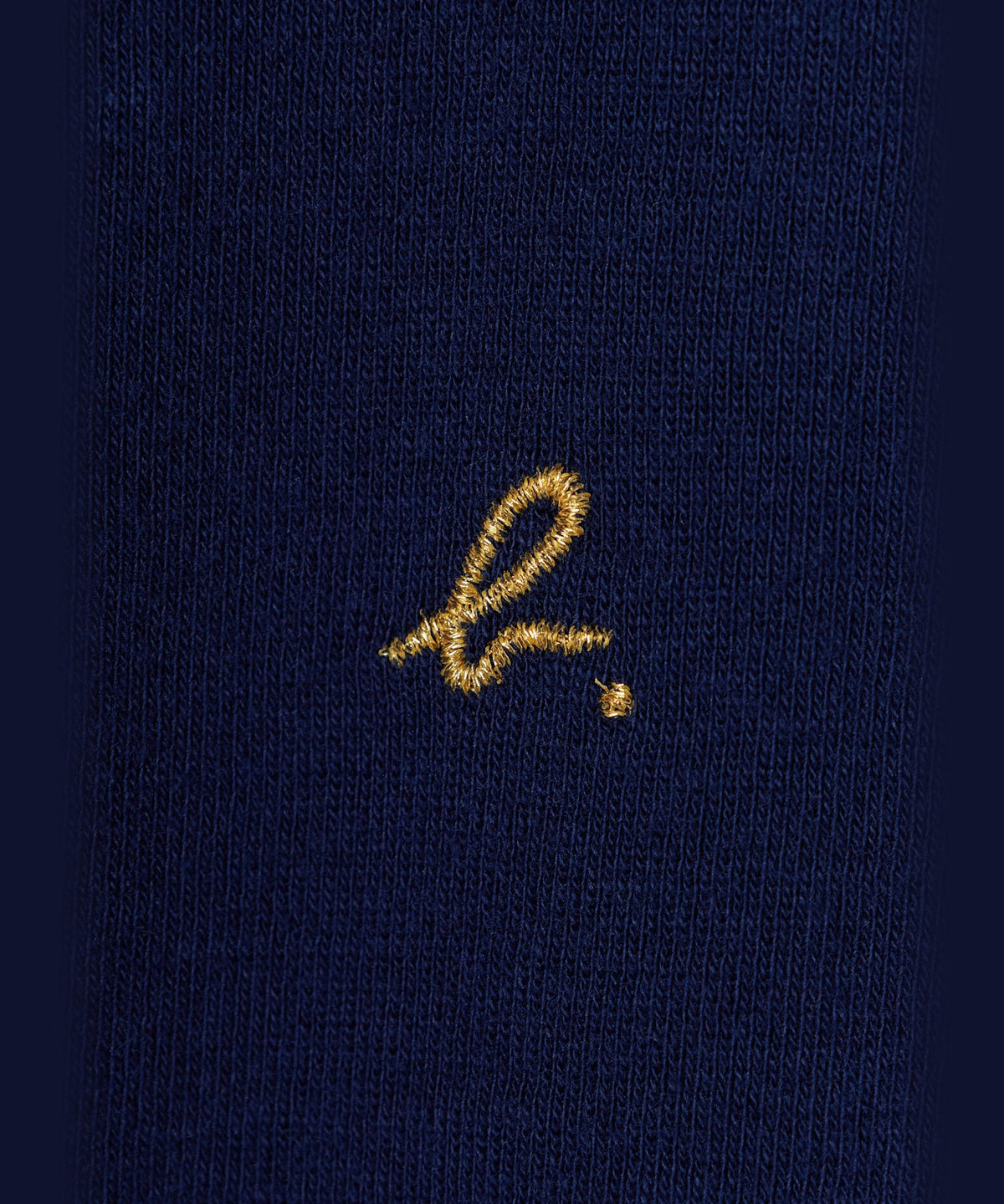 FEMME ウィメンズ "b."ロゴ刺繍 コットンニット 半袖 カーディガンプレッション "Swing" ブルー