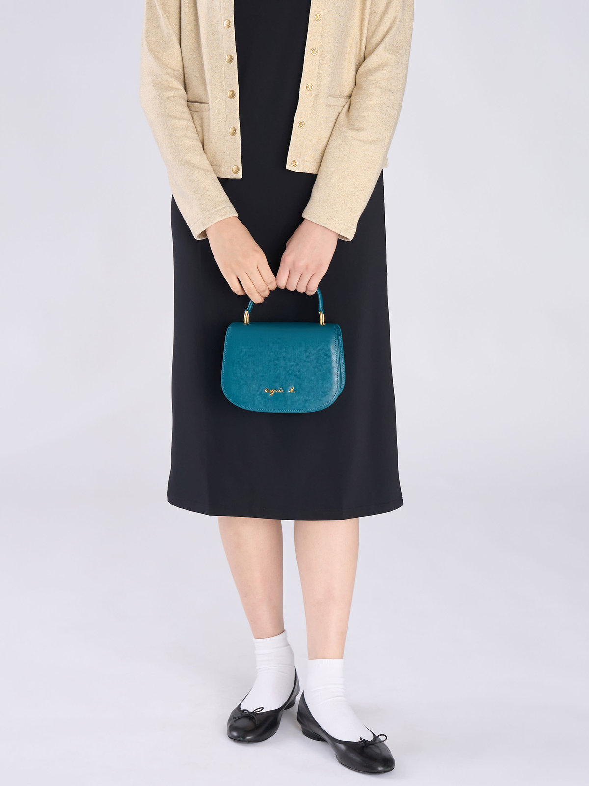 VOYAGE ウィメンズ バッグ＆ウォレット 【by R 限定品】agnes b. レザー 2way ショルダーバッグ "City" ZAS02-01 ブルー