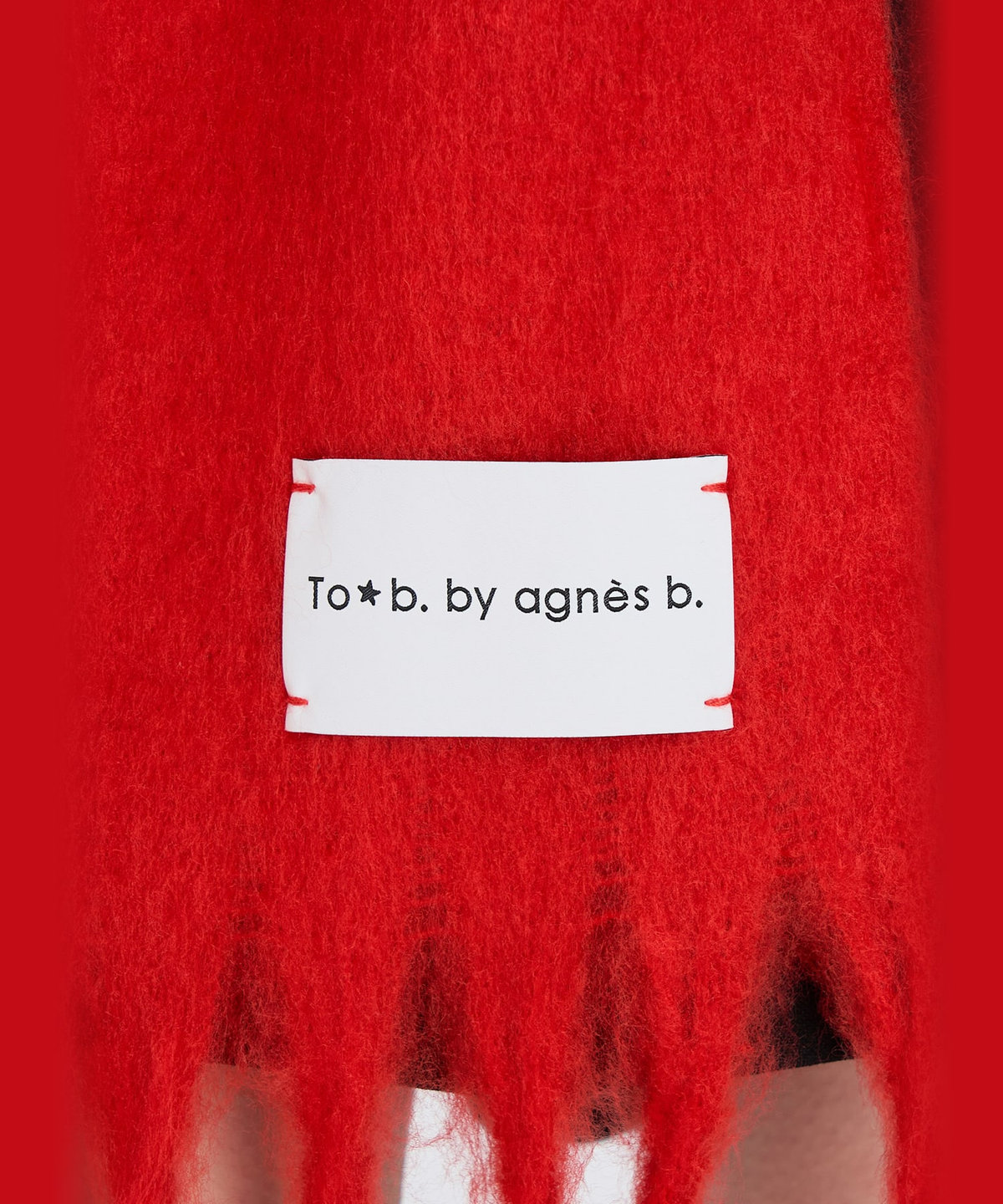 To b. by agnès b. カラー マフラー レッド系その他