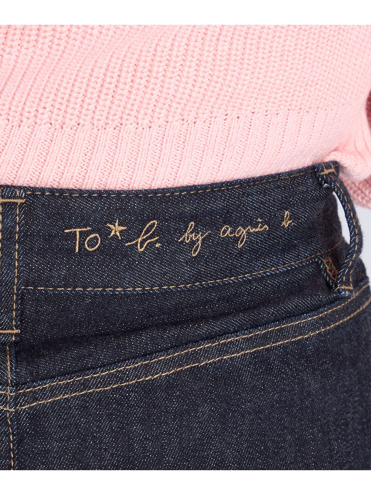 To b. by agnès b. デニム ミニスカート ネイビー