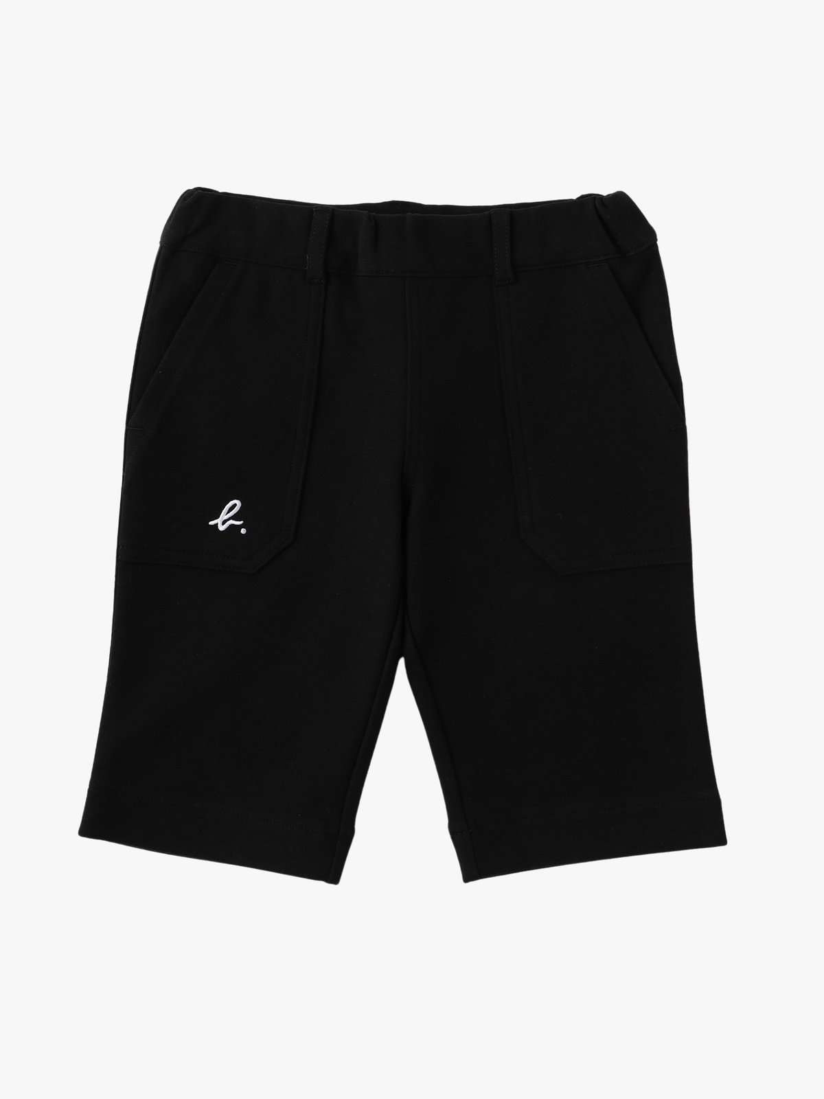 ENFANT ベビー ベビー "b."ロゴ バミューダパンツ ブラック
