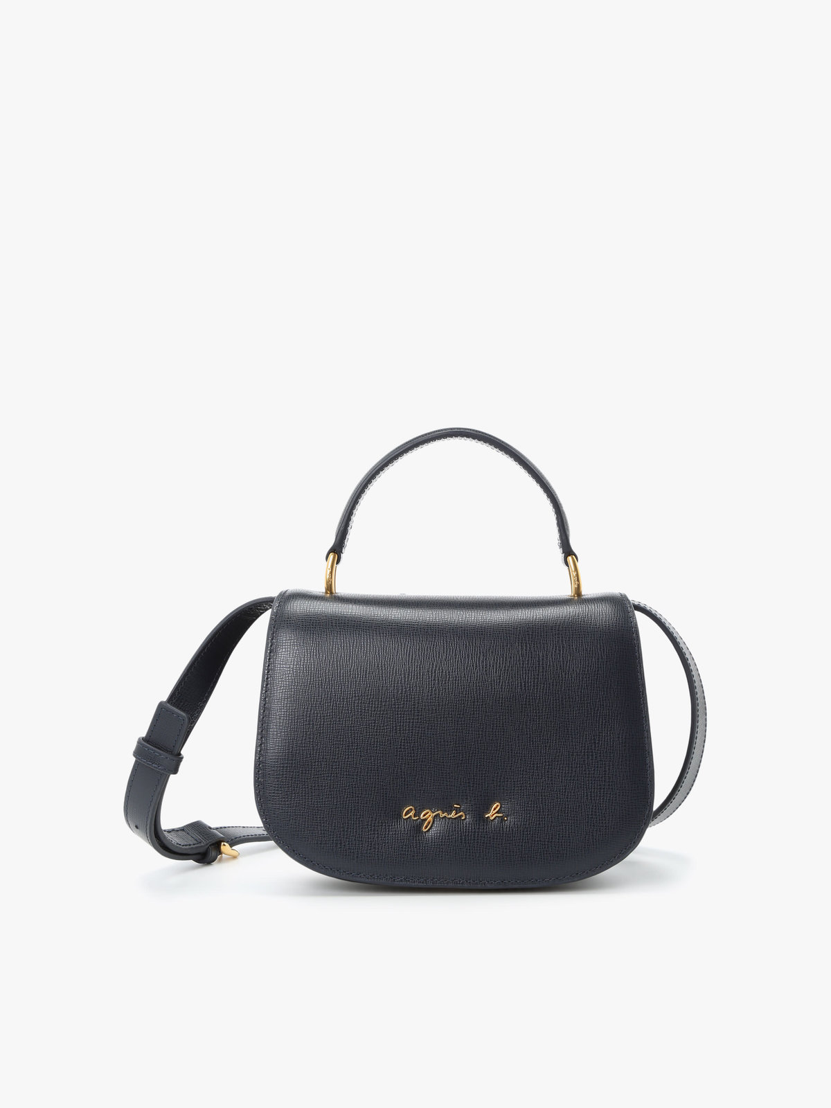 VOYAGE ウィメンズ バッグ＆ウォレット 【by R 限定品】agnes b. レザー 2way ショルダーバッグ "City" ZAS02-01 ネイビー