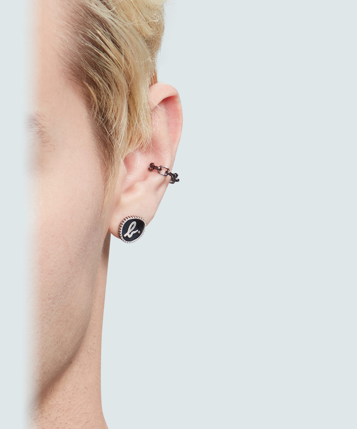 HOMME メンズ メンズ "b."ロゴ ピアス "Hammer" シルバー