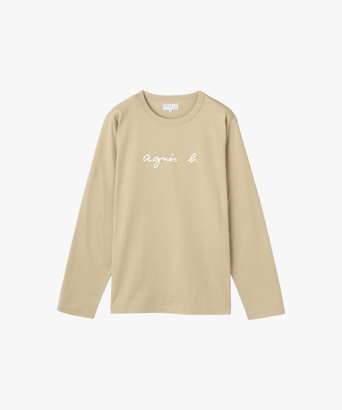 HOMME メンズ メンズ ロゴ プリント 長袖 Tシャツ "New Coulos" ブラウン