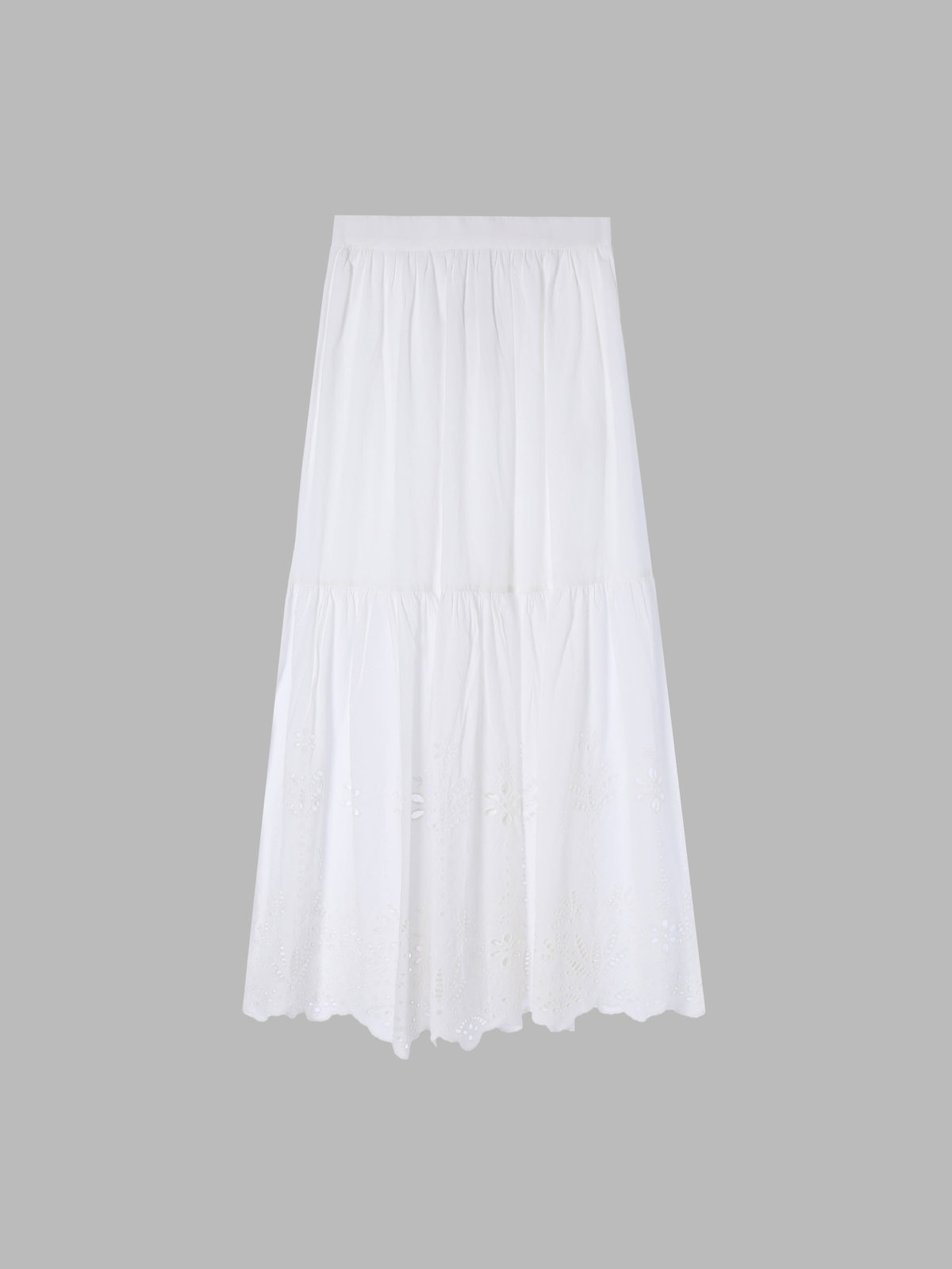 To b. by agnès b. 【Outlet】シフリーレーススカート ホワイト