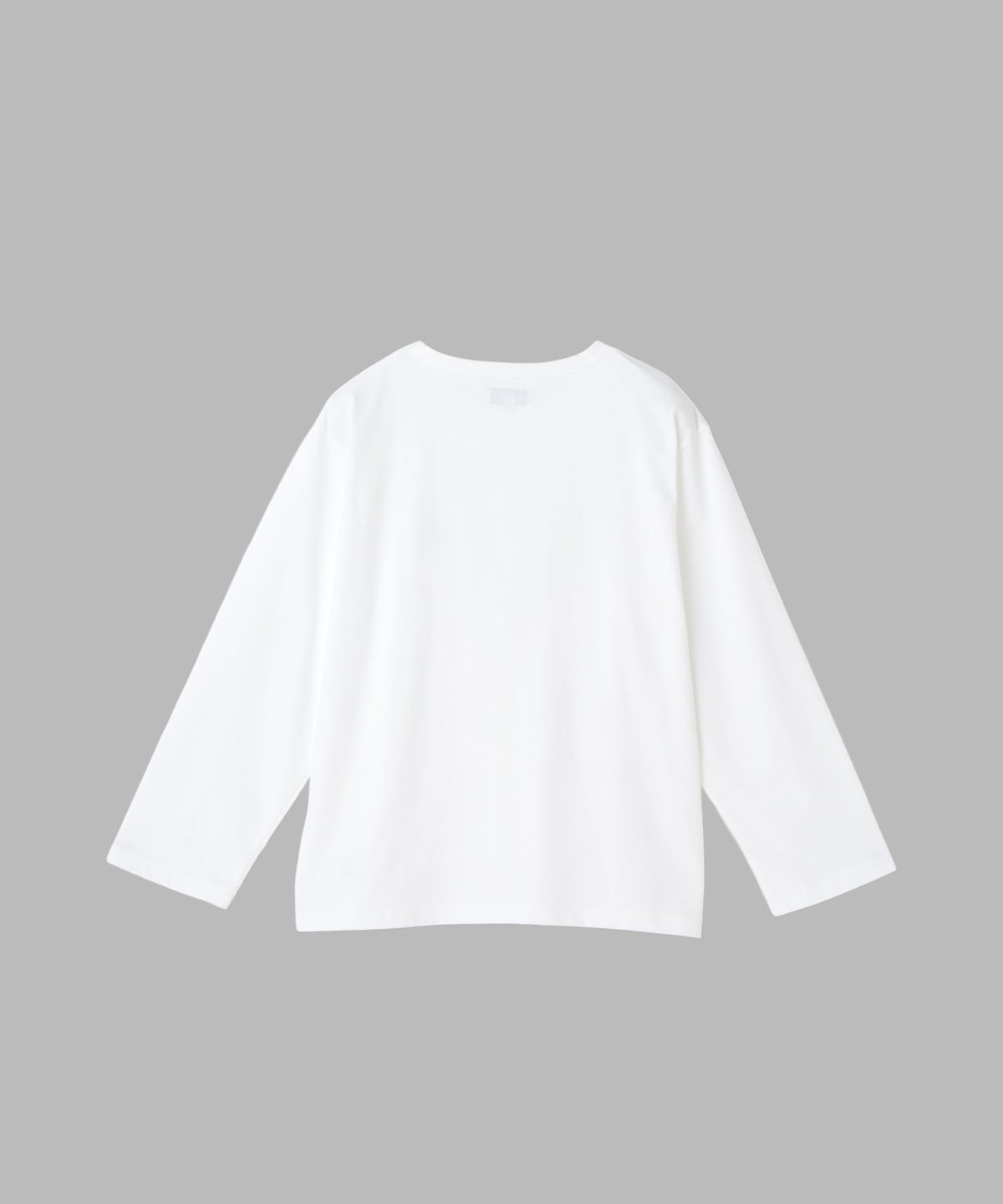FEMME ウィメンズ "b."刺繍 オーガニックコットン 七分丈 Tシャツ "Lil Cool" ホワイト