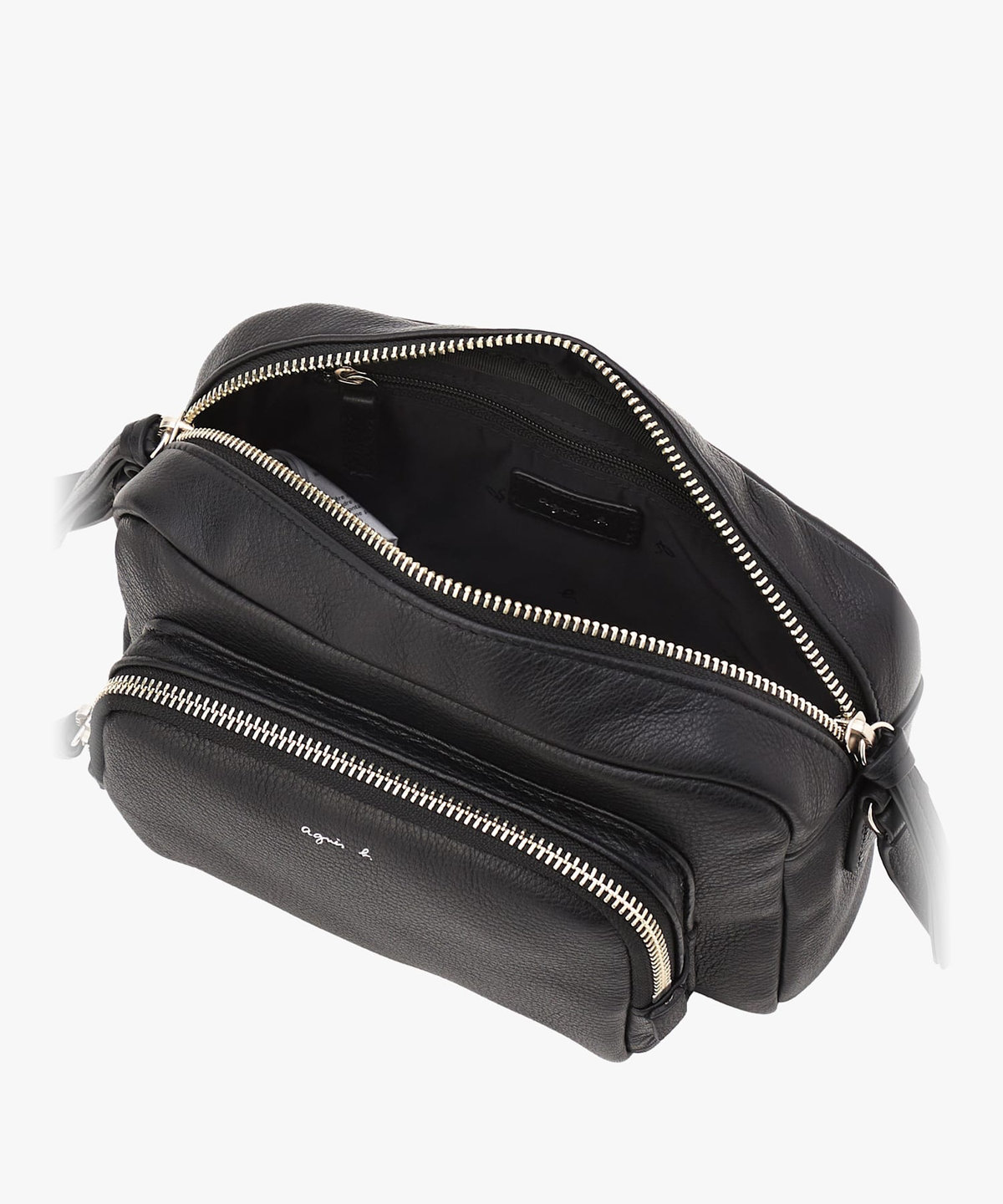 VOYAGE ウィメンズ バッグ＆ウォレット レザー ミディアム ショルダーバッグ "Angele" ABS04-02 ブラック