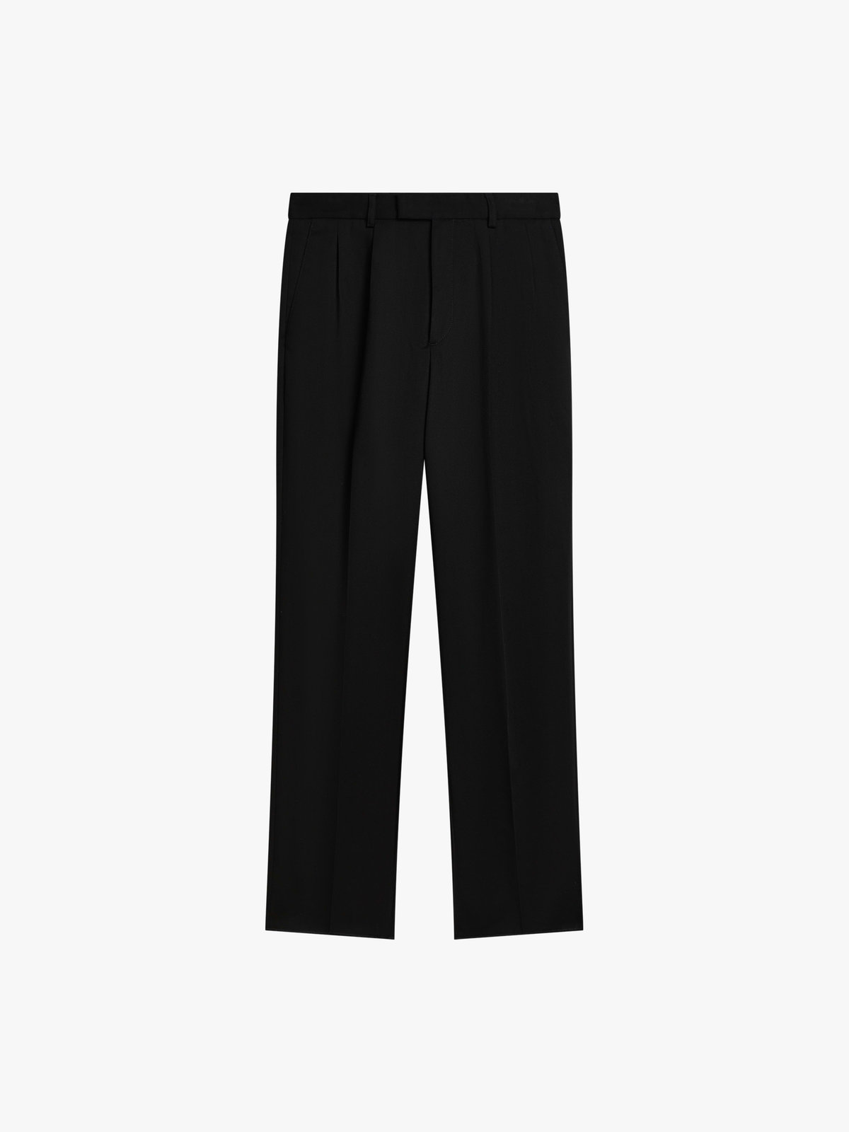 HOMME メンズ メンズ コットン ギャバジン パンツ ブラック